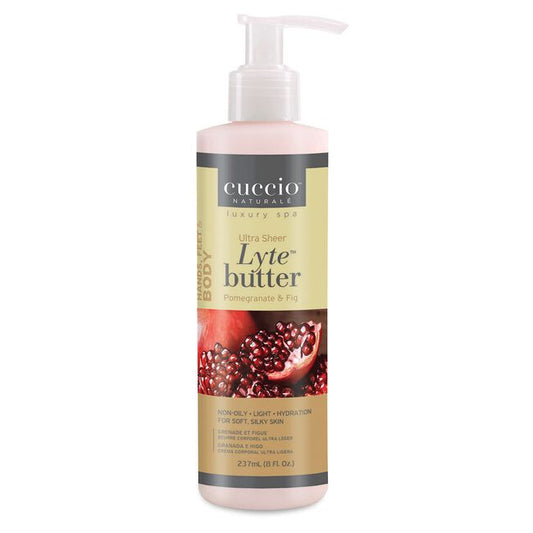 White Smoke Cuccio  Cina Pro  Star Pro Naturale Lyte Ultra Sheer Body Butter - Pomegranate & Acai