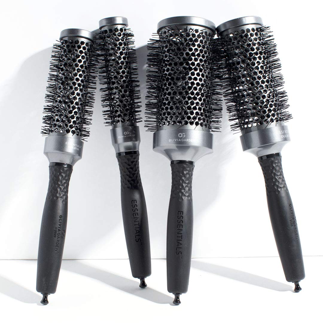 White Smoke Olivia Garden ESSENTIALS Thermal brush 1 1/4" (35 mm)