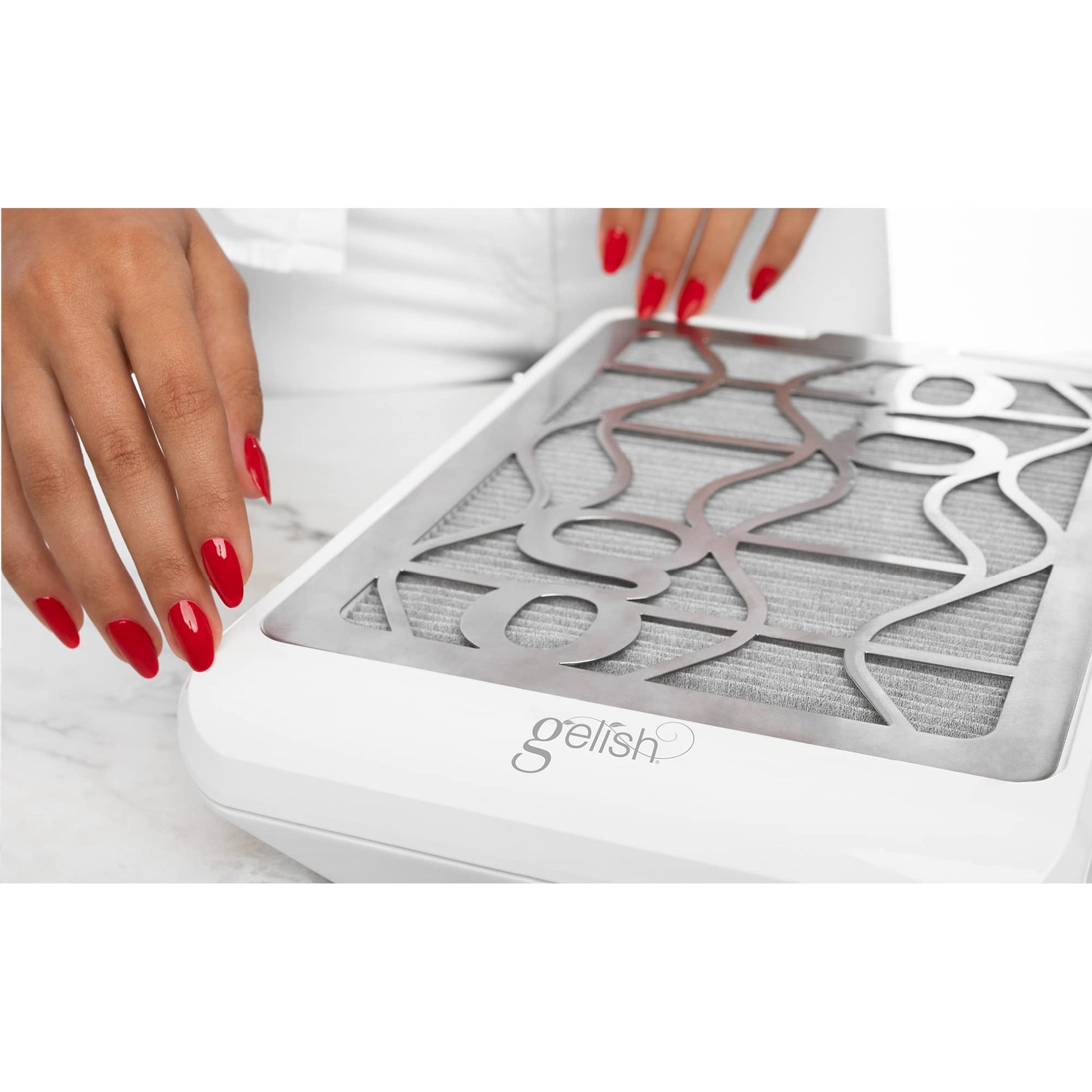 Lavender Gelish Vortex Dust Collector - Nail Dust Collector, Nail Tech Essential, Portable, Powerful, Efficient, and Rechargeable System for Salon & Home Use.