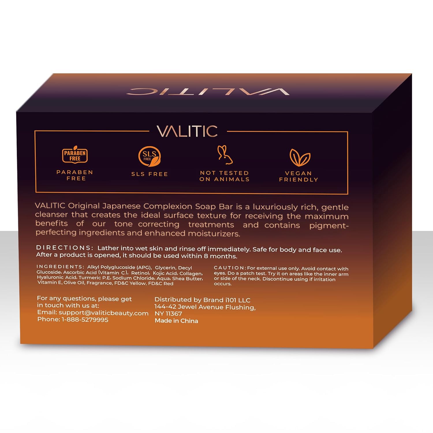 Black VALITIC Kojic Acid Dark Spot Remover Soap Bars with Vitamin C, Retinol, Collagen, Turmeric - Original Japanese Complex Infused with Hyaluronic Acid, Vitamin E, Shea Butter, Castile Olive Oil (2 Pack)
