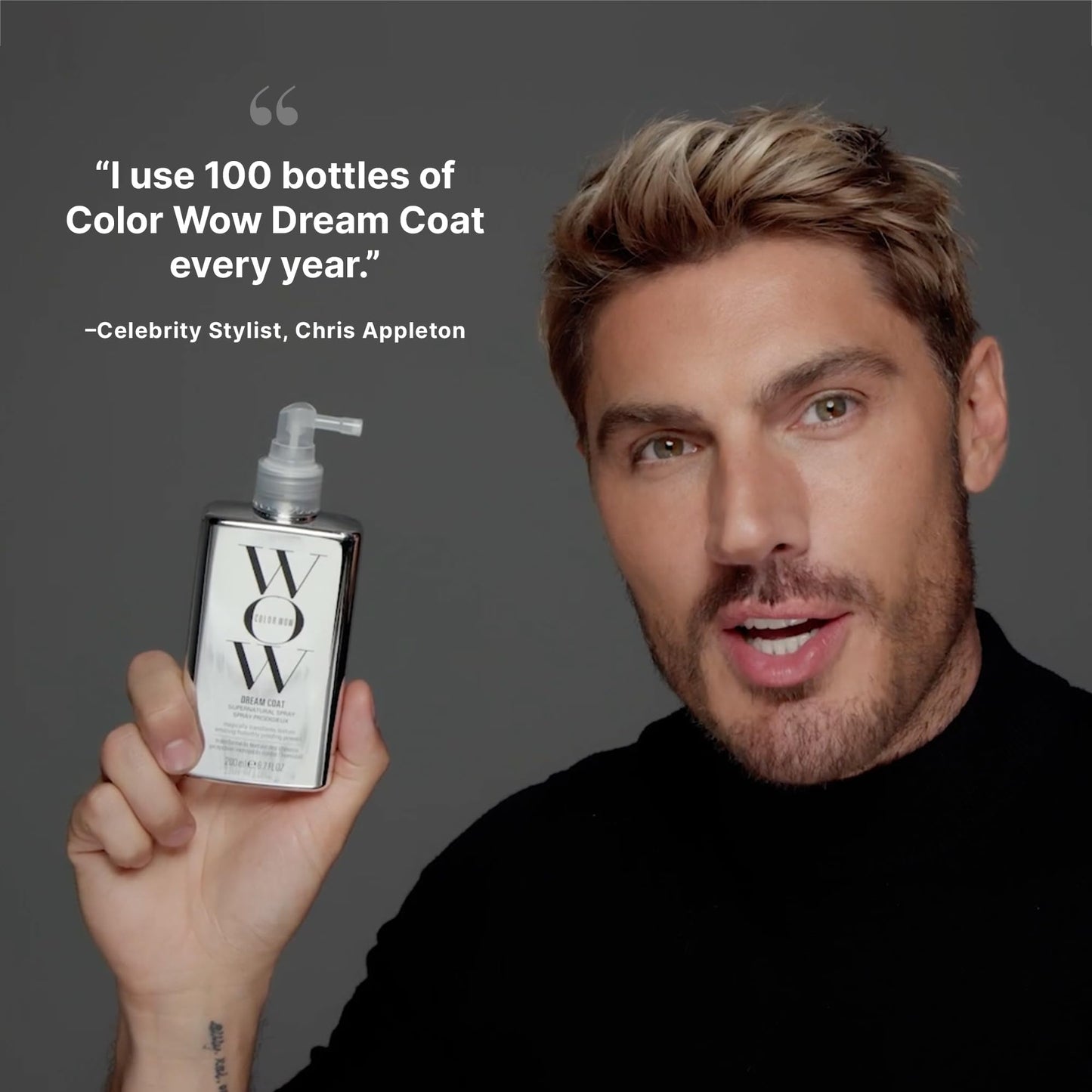 Dark Slate Gray COLOR WOW Dream Coat Supernatural Spray, 6.7 Fl Oz – Keep Your Hair Frizz-Free and Shiny No Matter the Weather with Award-Winning Anti-Humidity Treatment