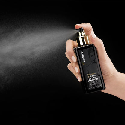Black #mydentity MyHero Collagen Shield Spray, 6oz | Leave-In Condtioner | Heat Protection Up To 450 degrees