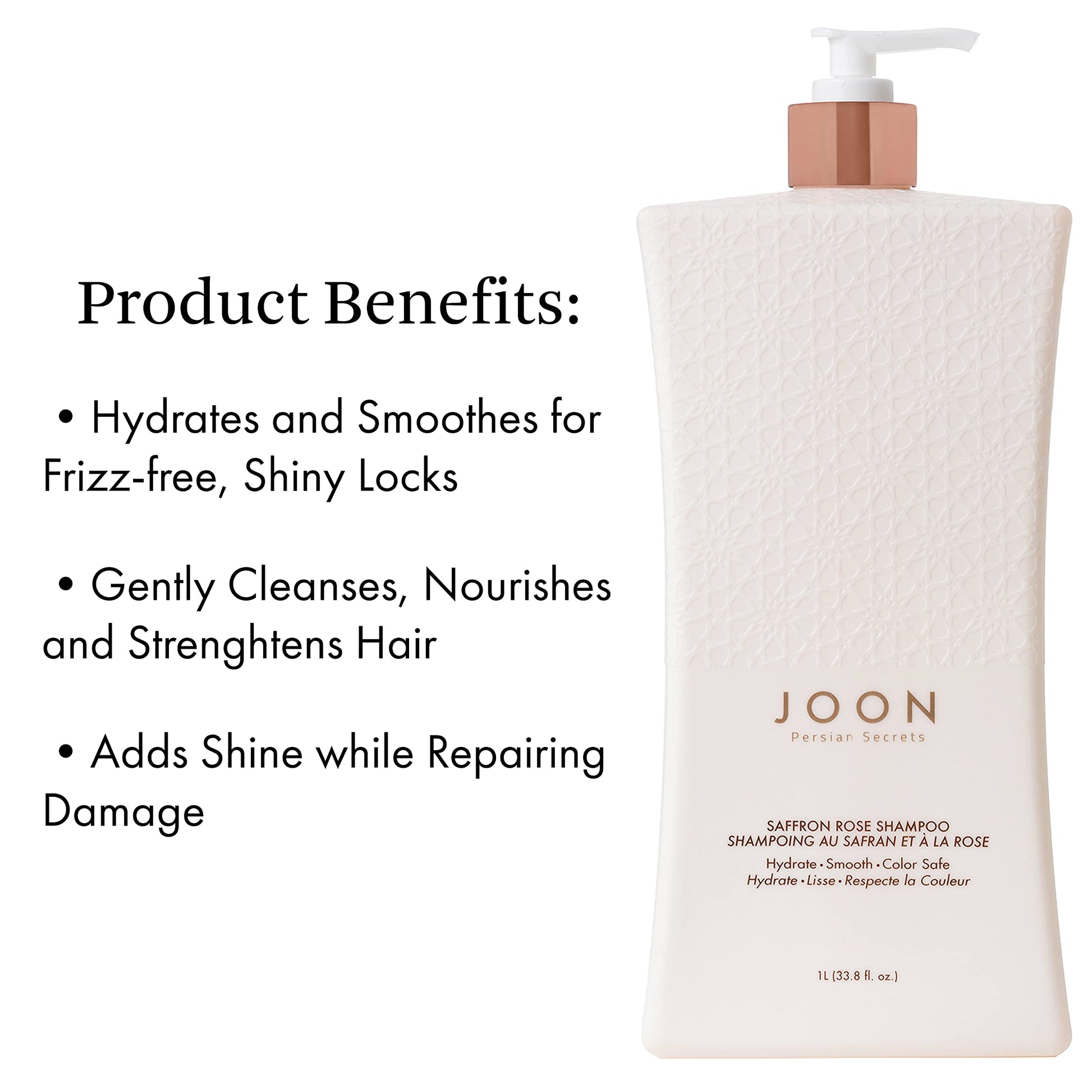 White Smoke Joon Saffron Rose Shampoo + Pomegranate & Pistachio Oil, 33.8 Fl. Oz.