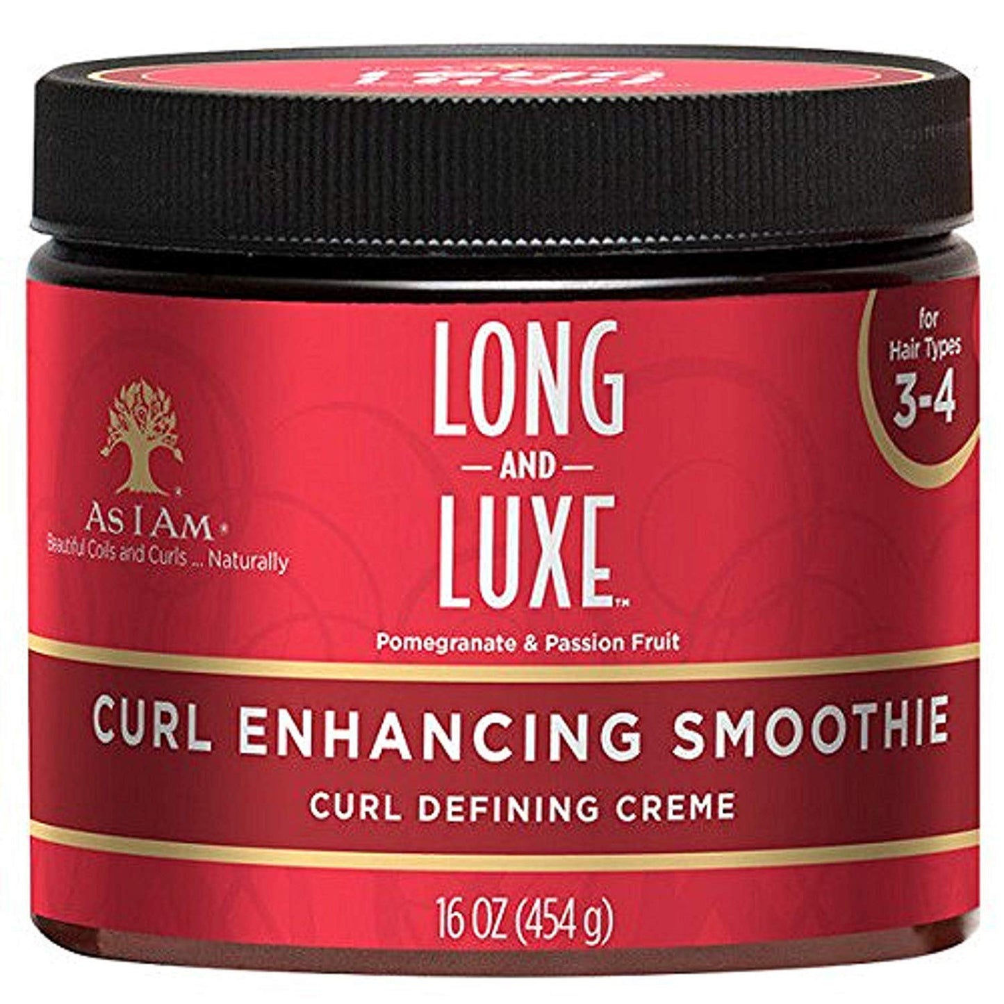 Black As I Am Long&Luxe Pomegranate"Shampoo+Conditioner+Leave-In+Cream" Hair Bundle