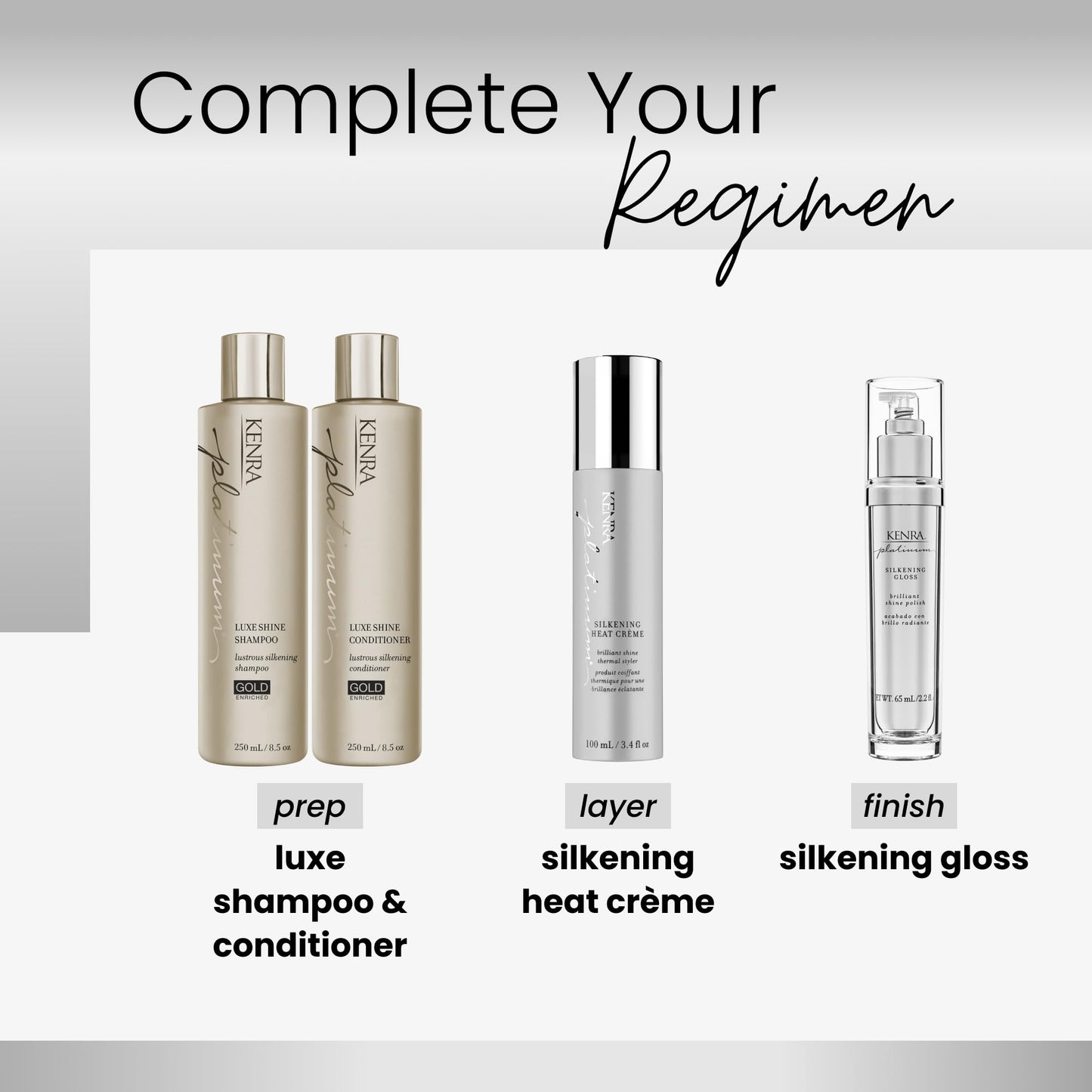 White Smoke Kenra Platinum Silkening Heat Crème | Brilliant Shine Thermal Styler | Reduces Hot Tool Passes by 50% | Prevents Breakage & Improve Manageability | Heat Protectant | All Hair Types | 3.4 fl. Oz