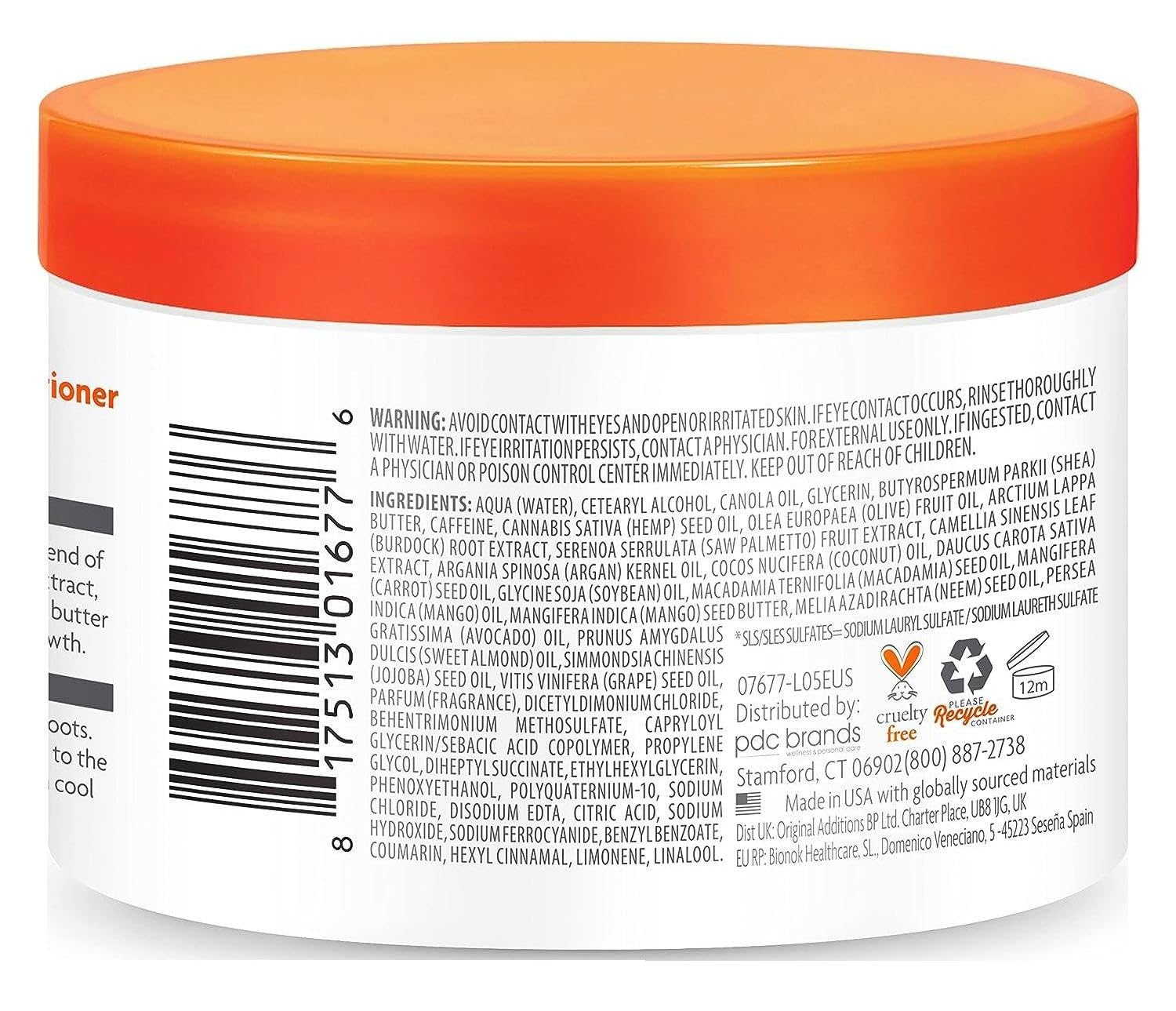 White Smoke Cantu Mens Leave-In/Rinse-Out Conditioner 13 Ounce Jar (Pack of 3)