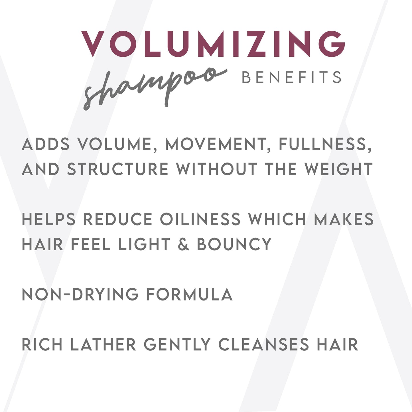 White Smoke ALURAM Volumizing Shampoo, Non-Drying Gentle Cleanser Adds Body & Fullness for All Hair Types, 33.8 Fl Oz
