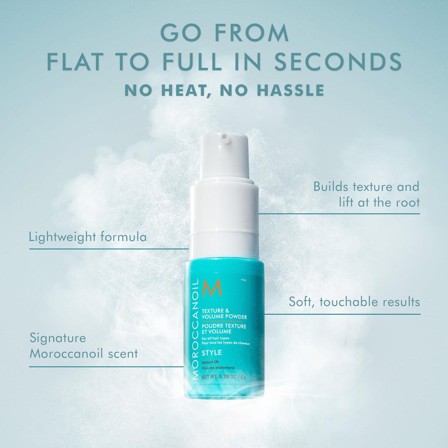 Lavender Moroccanoil Texture & Volume Powder, 0.28 Fl. Oz.
