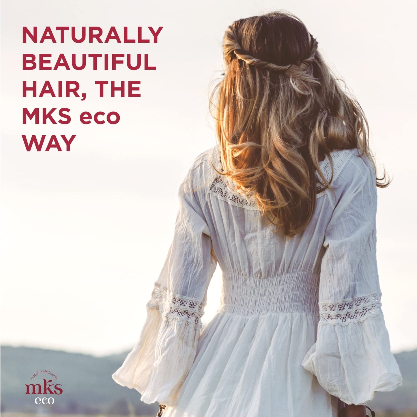 White Smoke MKS eco Hydrate Conditioner, Original Scent - 25 fl oz - Nourish & Moisturize Hair, Protect Against Breakage - Moroccan Argan Oil, Hemp Seed Oil - Vegan, Cruelty Free