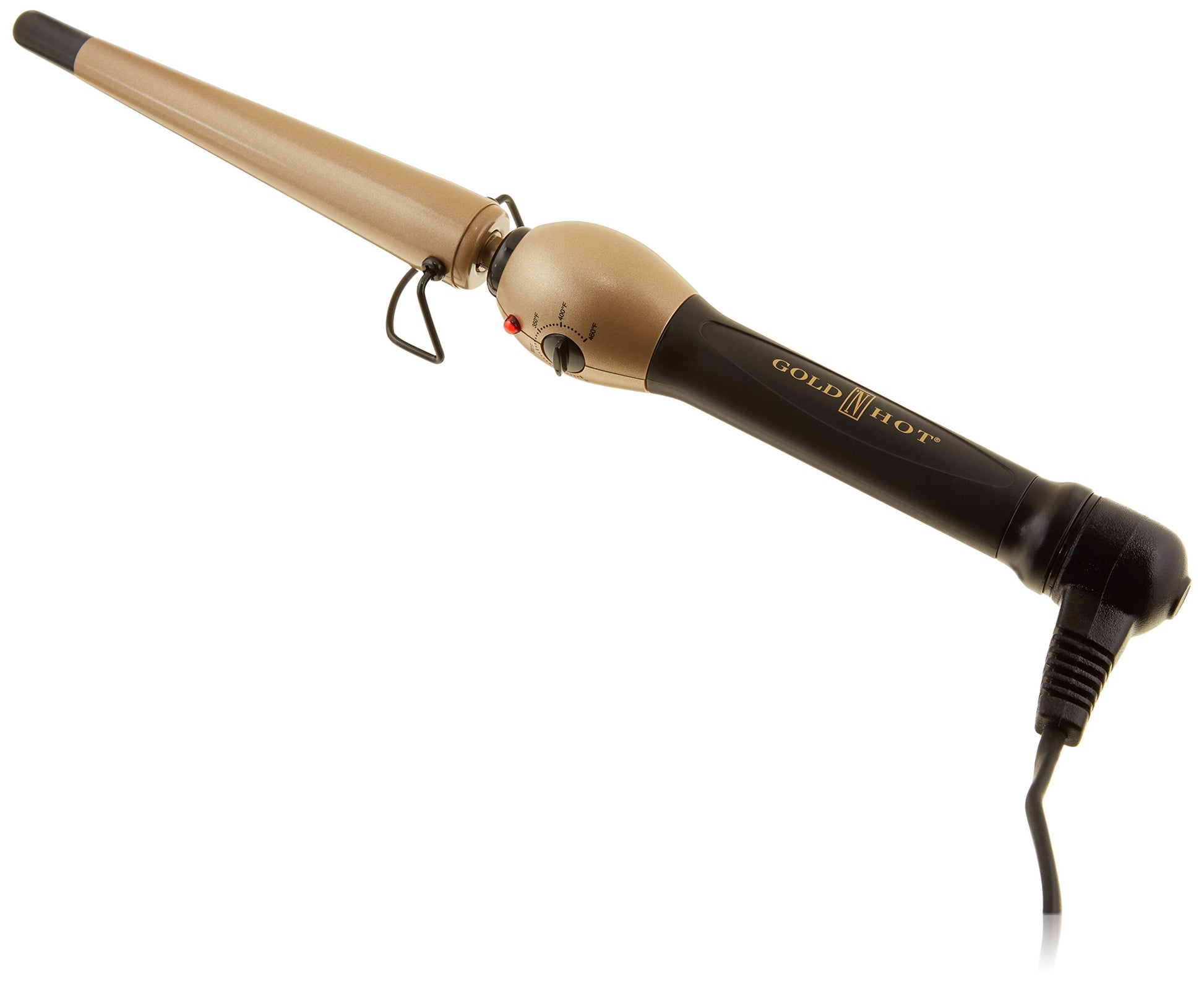 White Smoke Gold 'N Hot Ceramic Conical Iron, 1 Inch