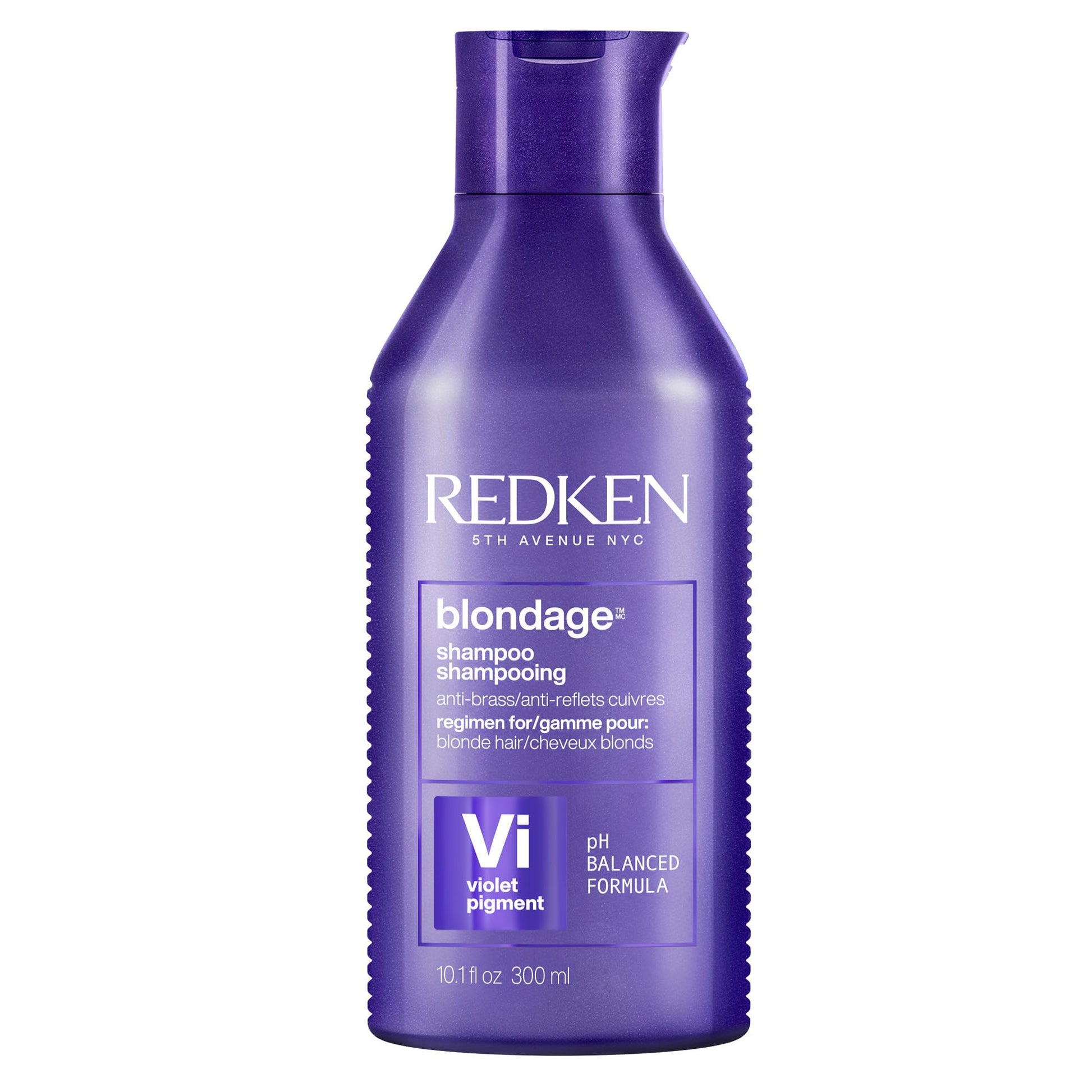 White Smoke Redken Blondage Color Depositing Purple Shampoo For Blonde, Bleached or Highlighted Hair - Neutralizes Brassy Tones With Salicylic Acid, 10.1 Fl Oz