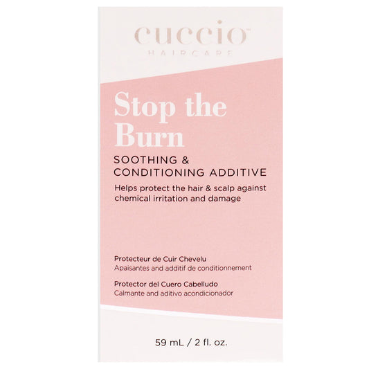 Pink Cuccio Haircare Stop The Burn - Prevents Chemical Burn And Peroxide Damage - Reduces Scalp Itching And Irritations - Can Be Mix Into Formula - Apply Directly To Problem Area - 2 Oz Conditioner