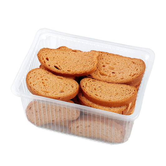 White Smoke Milk Toast/Rusk/Premium Handmade Suji Rusks/Toast/Bake Tea Rusk/Long Rusk/Breakfast Rusk Snacks-800g(400g*2Pac)