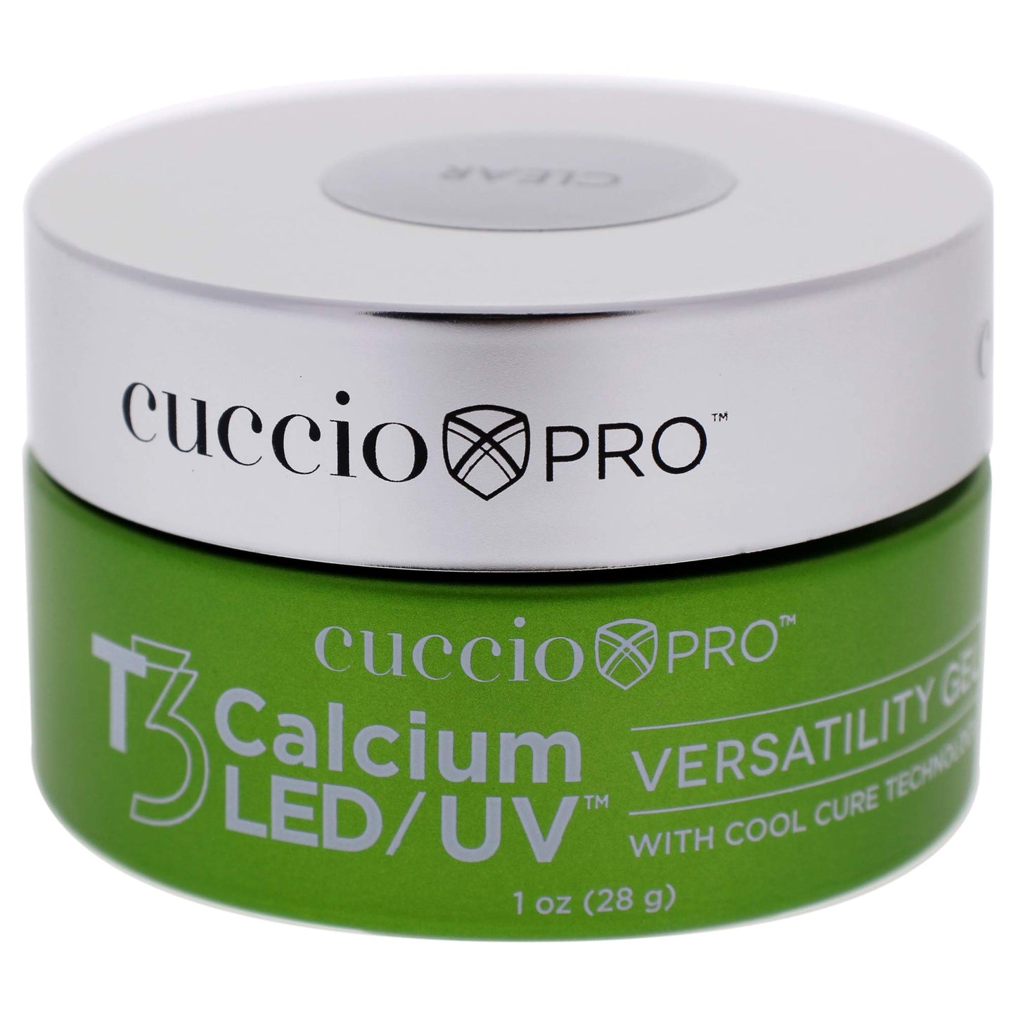 Light Gray Cuccio Pro T3 LED/UV Cool Cure Versatility Gel - Self-Levelling Gel With Calcium - Incredibly Flexible - Strong Adhesion - High Shine Finish - Fast Application - Clear - 1 Oz Nail Gel