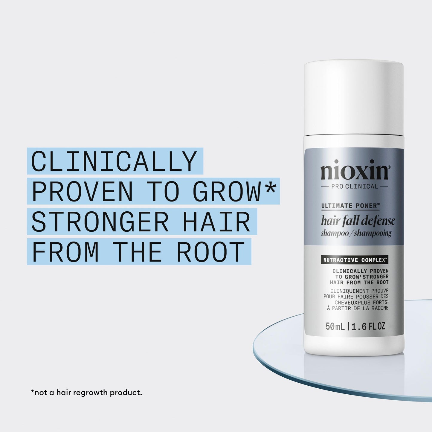 Lavender Nioxin Hair Fall Defense Ultimate Power Shampoo | Visibly Less Hair Loss | For Thicker and Stronger Hair | 1.6 Fl Oz | 50mL