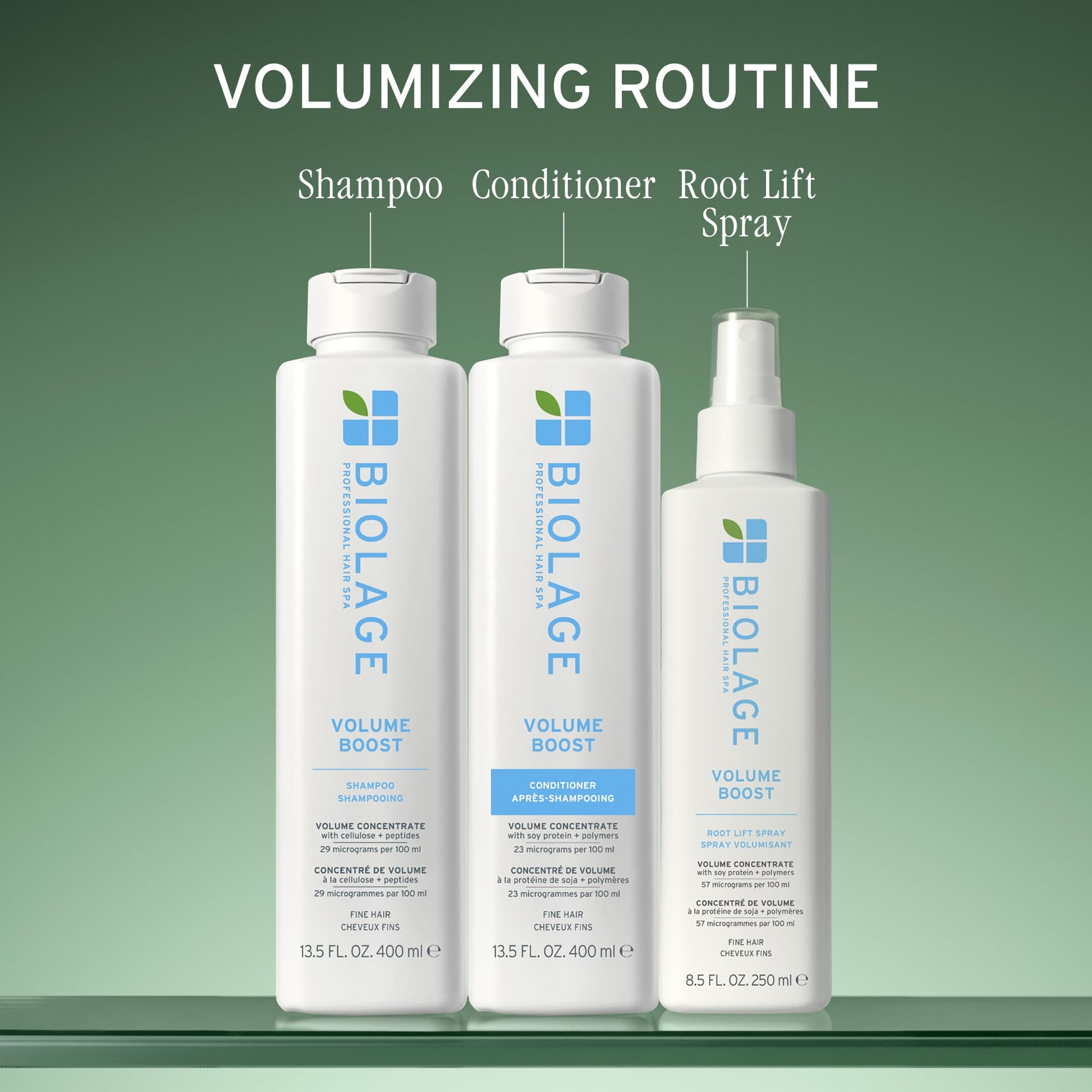 Dim Gray Biolage Volume Boost Shampoo for Fine Hair – Creates Lasting, Lightweight Volume, Root Lift & Shine, With Cellulose and Peptides, Vegan, Paraben and Silicone-Free, 13.5 Fl Oz
