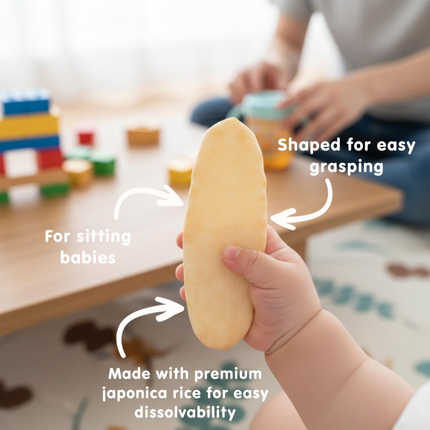 White Smoke Hot-Kid Baby Mum-Mum Rice Rusks, Apple & Pumpkin, 24 Pieces (Pack of 6) Gluten Free, Allergen Free, Non-GMO, Rice Teether Cookie for Teething Infants