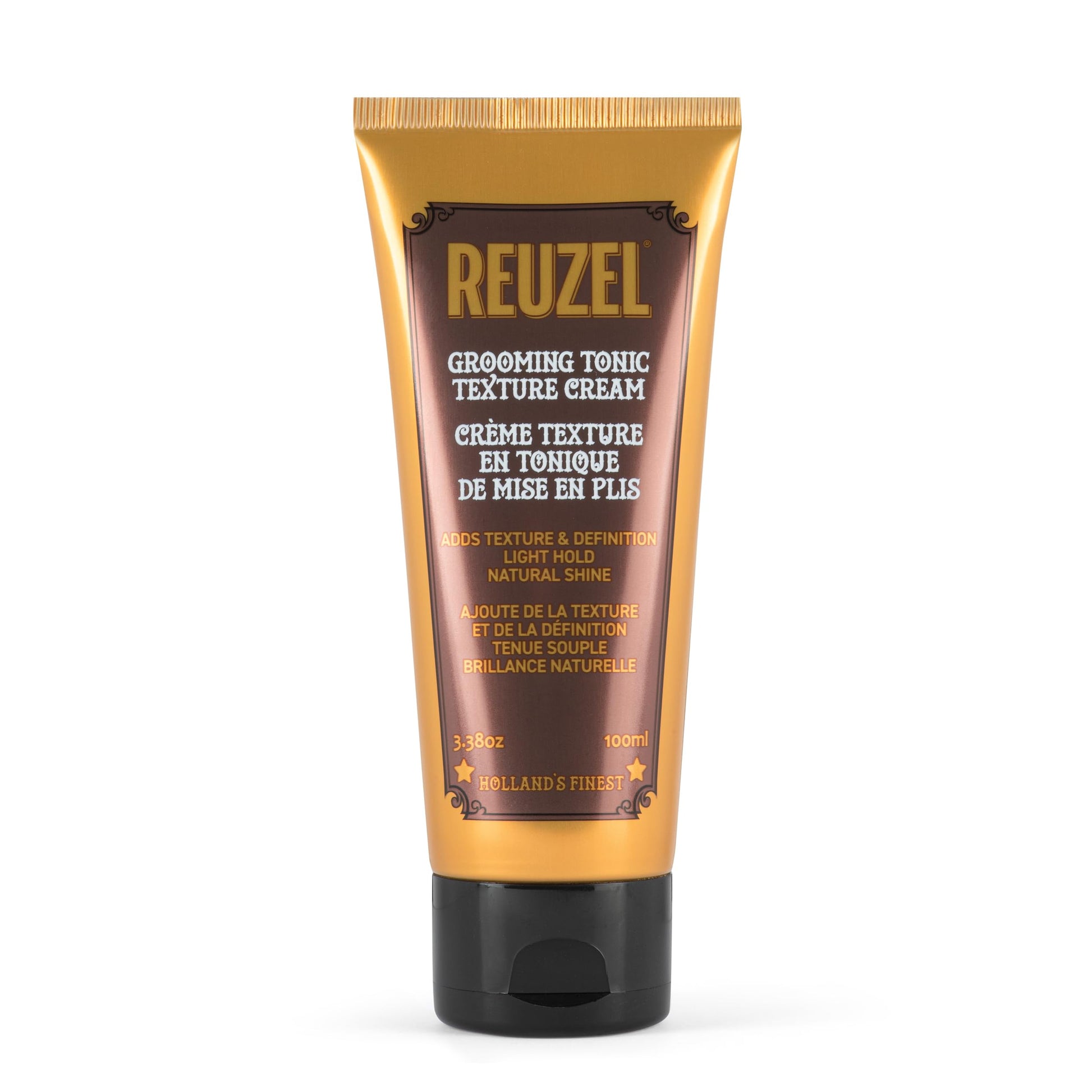 White Smoke REUZEL Grooming Tonic Texture Cream, Light Hold, Curl Texture and Definition, Natural Shine, Heat Protection, For All Hair Types, 3.38oz