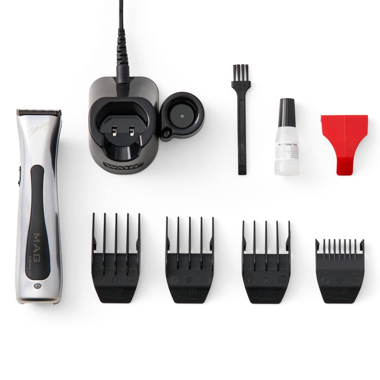 White Smoke Wahl Professional - Sterling Big Mag Cordless Clipper and Sterling Mag Hair Trimmer Set - Salon-Quality Electric Hair Cutting Tools for Men and Women