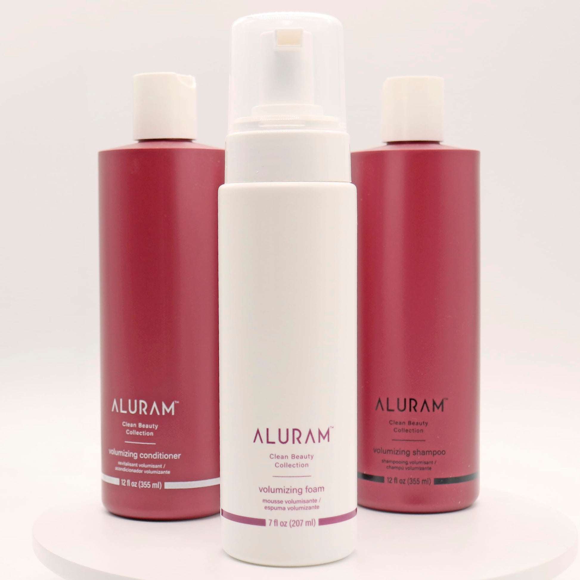 Misty Rose ALURAM Coconut Water Volumizing Foam, Lightweight Volume & Flexible Hold, 7 Fl Oz
