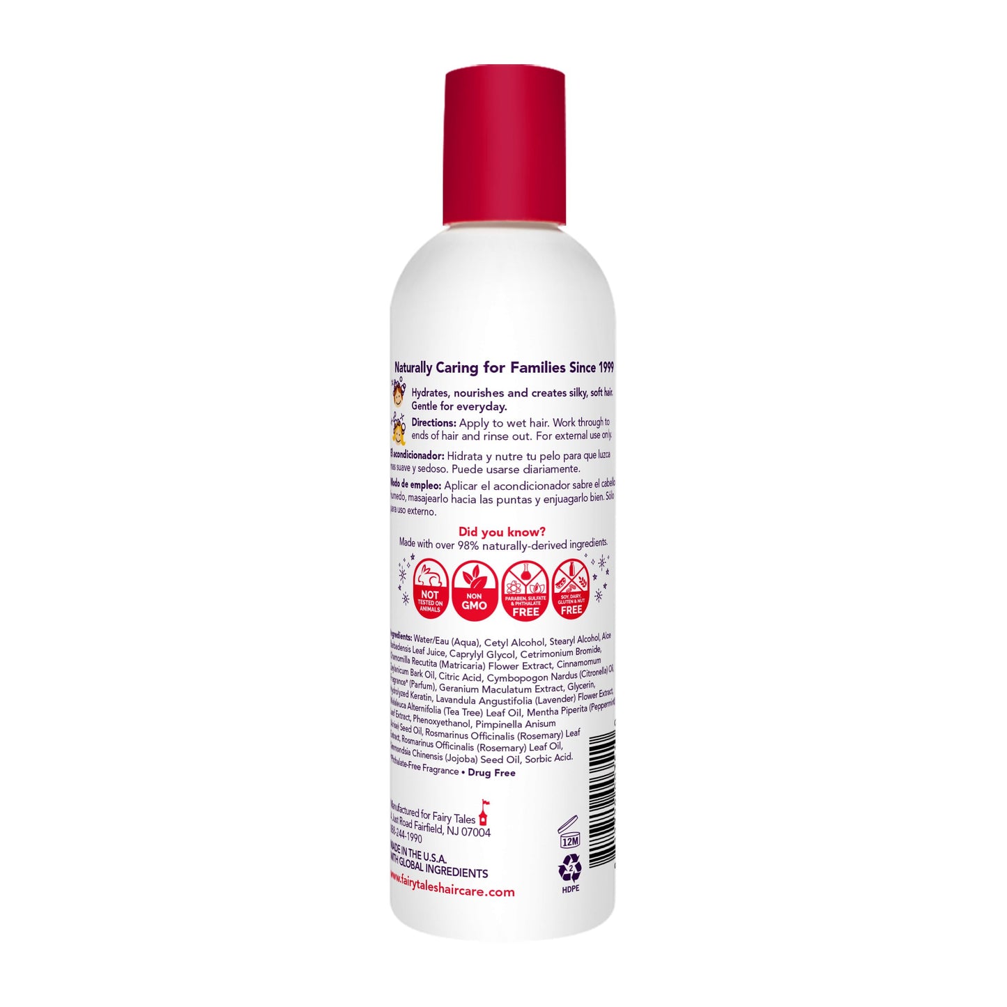 White Smoke Fairy Tales Rosemary Repel Daily Kids Conditioner– Kids Like the Smell, Lice Do Not, 8 fl oz. (Pack of 1)