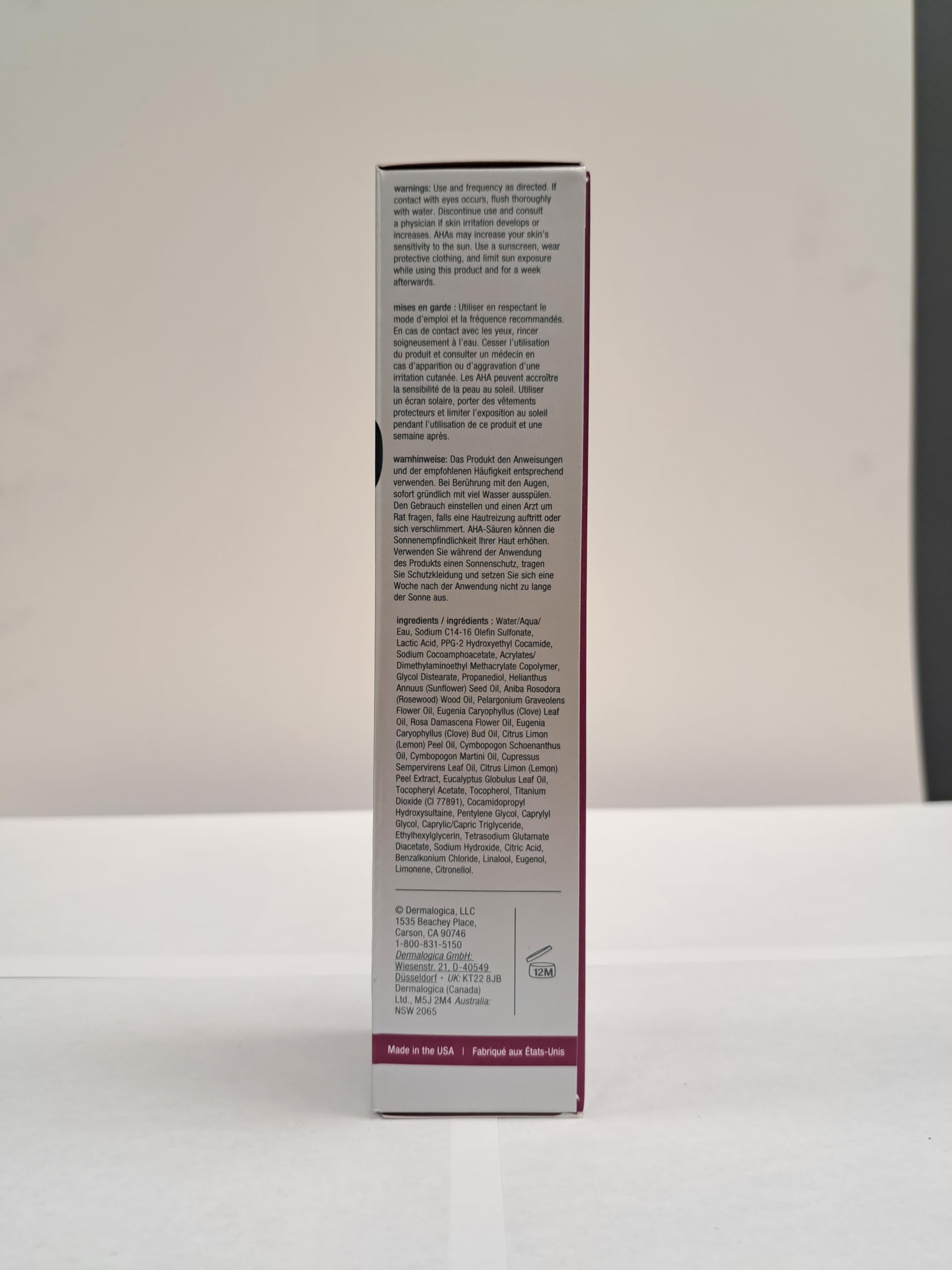 Light Gray Dermalogica Skin Resurfacing Cleanser, Dual-Action Anti-Aging Exfoliating Face Wash and Cleanser - Smoothes Skin with Lactic Acid, 5.1 Fl Oz
