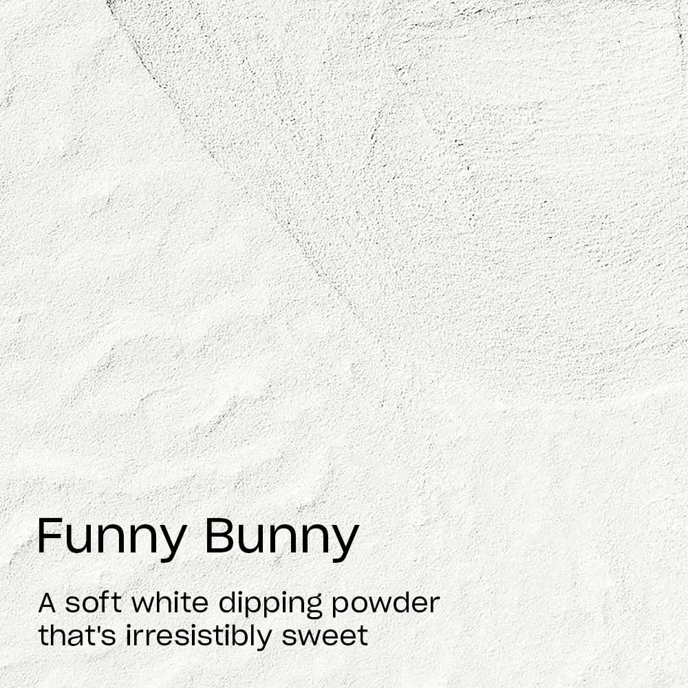Lavender OPI Powder Perfection Funny Bunny | Sheer Soft White Crème Nail Dipping Powder | Acrylic Alternative