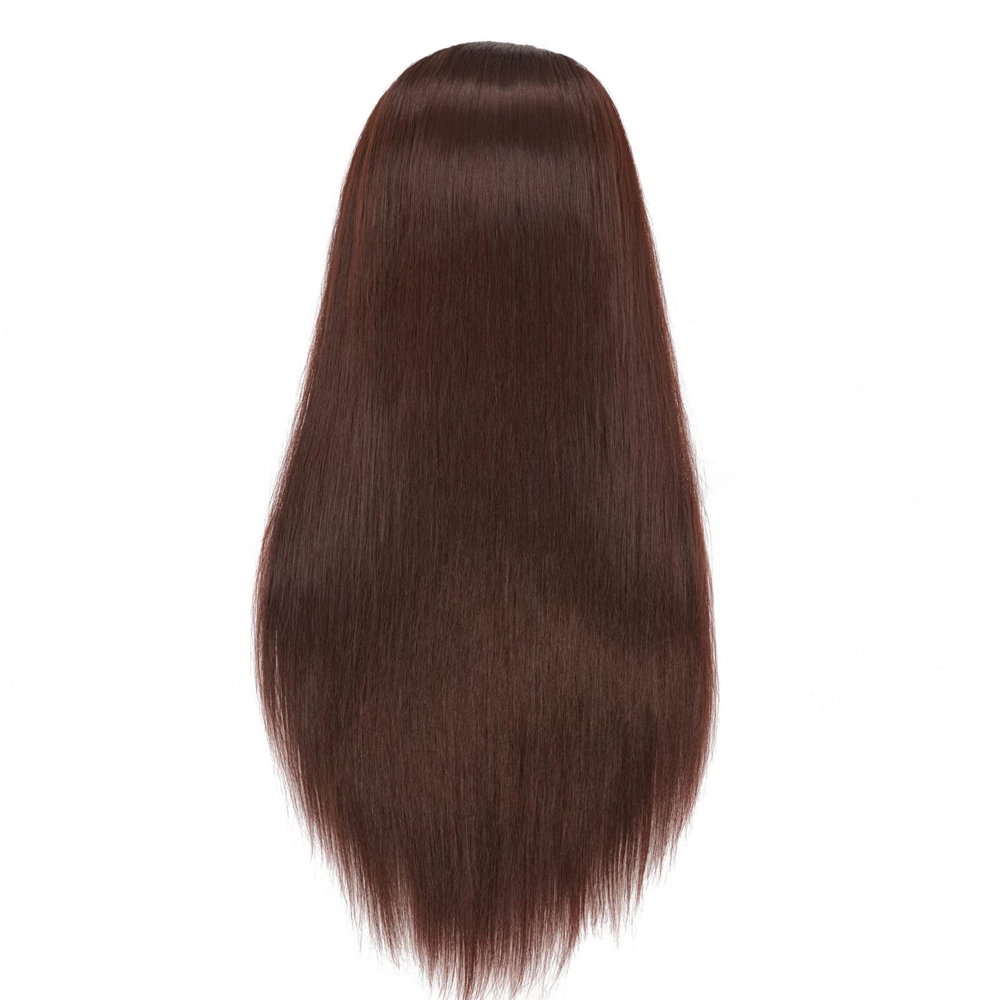 White Smoke Hairlink 26-28'' Mannequin Head Yaki Synthetic Fiber Hair Styling Training Head Dolls for Cosmetology Manikin Maniquins Practice Head with Stand (9926LB0420)