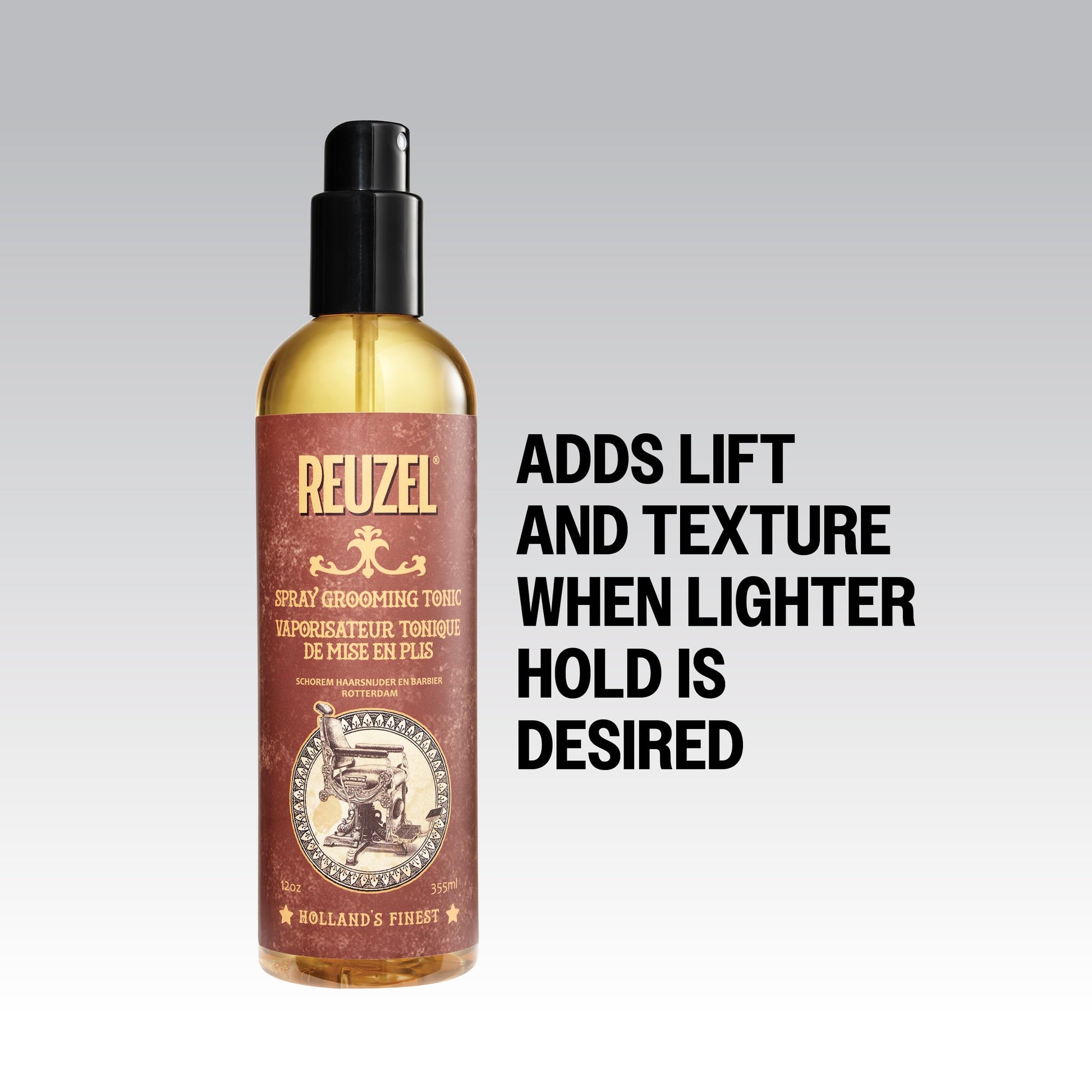 White Smoke Reuzel Spray Grooming Tonic, Long Lasting, Natural Feeling, 12 oz