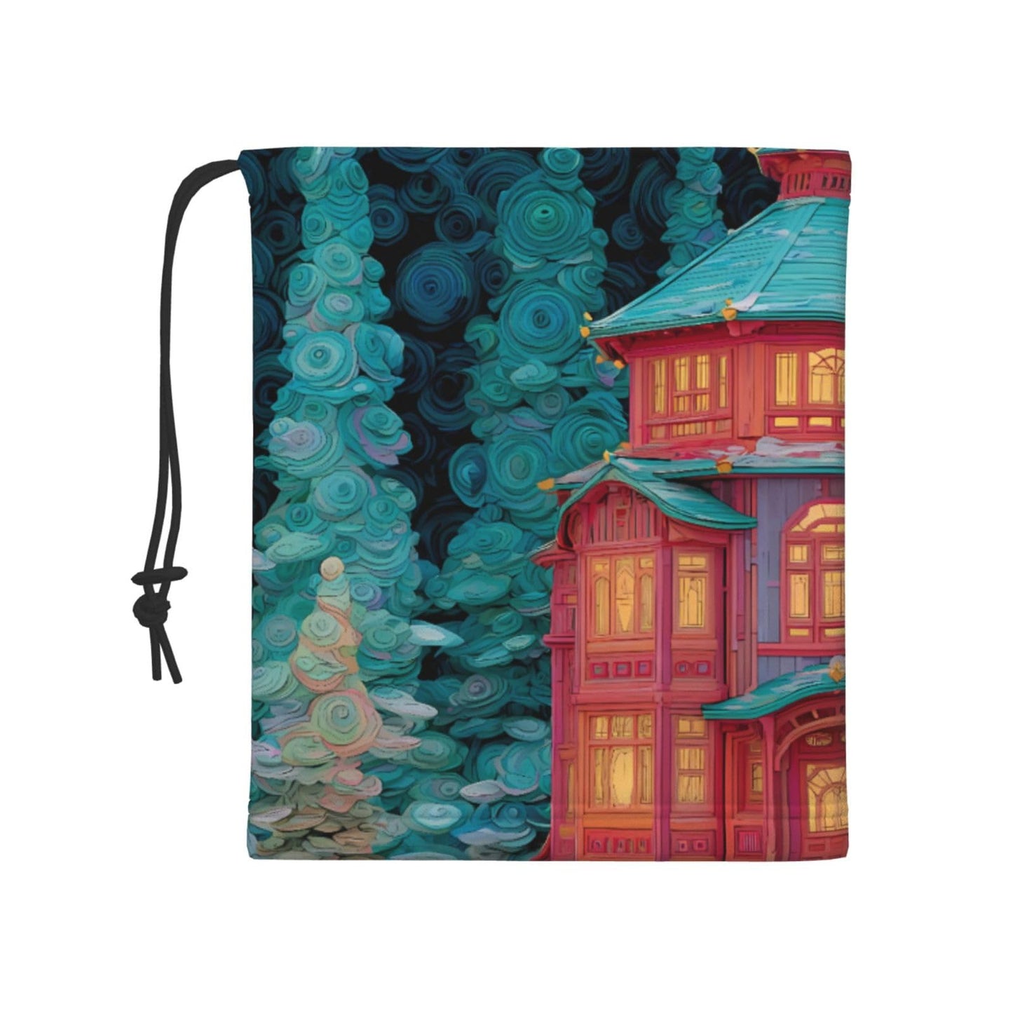 White Smoke JZMTY Neck Warmer for Winter Fashion Unique Enchanted Alcove Print Windproof Scarf to Keep Warm Soft and Comfort