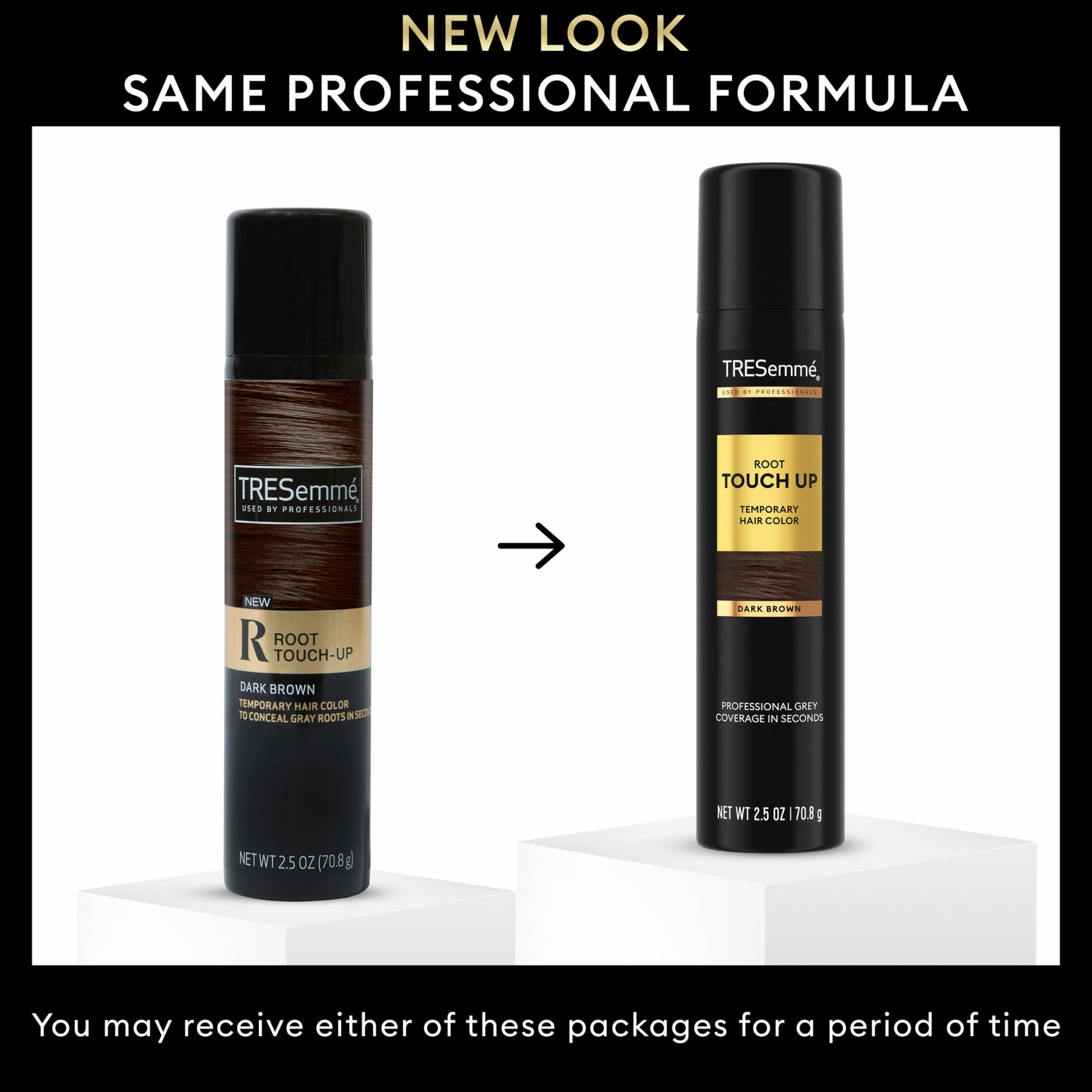 White Smoke TRESemmé Temporary Hair Color Root Touch-Up Dark Brown Ammonia-free, Peroxide-free Root Cover Up Spray 2.5 Fl Oz