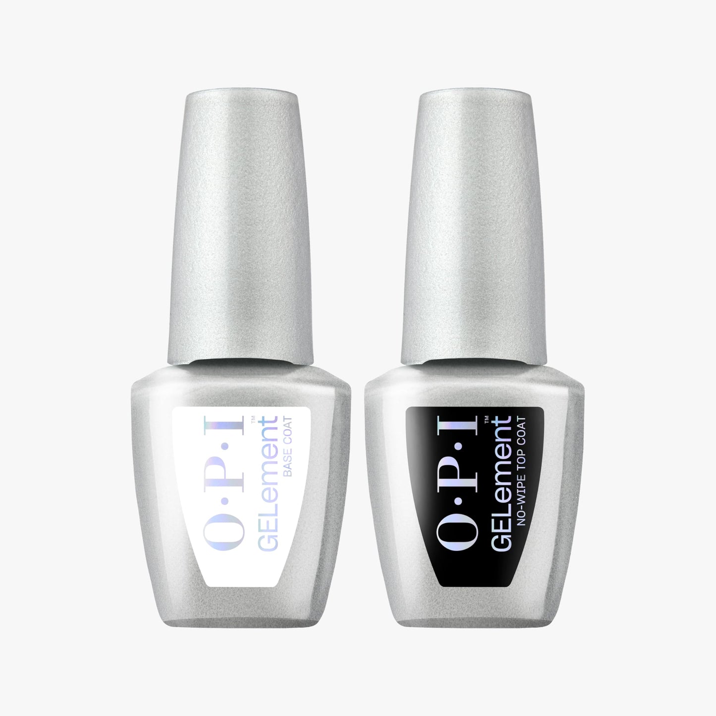White Smoke OPI GELement Base & No-Wipe Top Coat Bundle | LED Cure Gel Nail Polish | DIY Professional Salon Quality Gel-Manicure | Vegan Formula, Durable Wear with High Shine Finish | 0.3 Fl Oz.