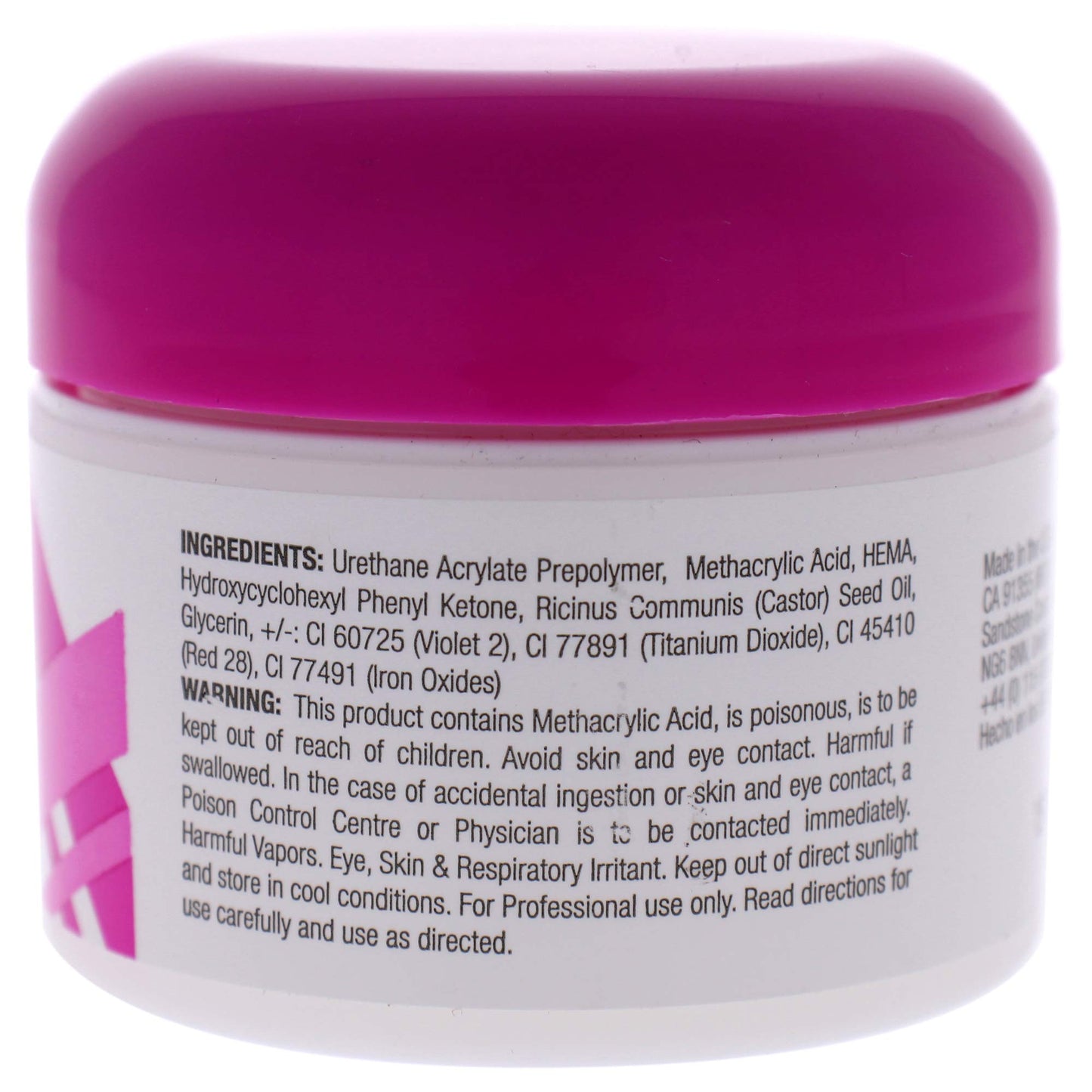 Gray Cuccio Pro Starlite UV Gel - Thermal Bonding Process Ensures Great Strength And Durability - Formulated To Seal With UV Lamps Only - Maintains Natural Thickness - Manicure Use - Pink - 1 Oz Nail Gel