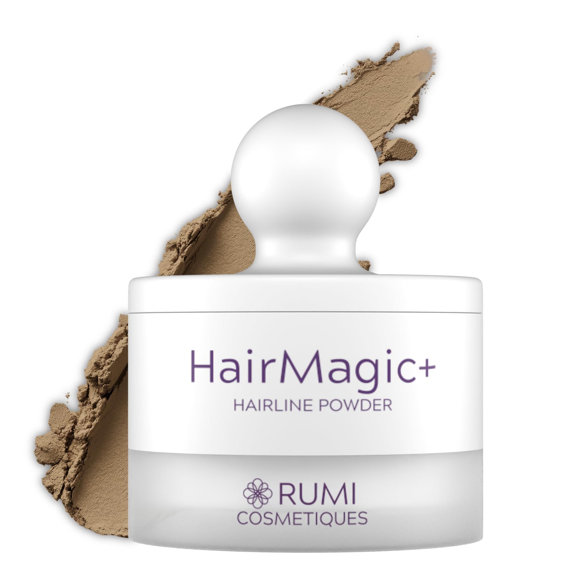 White Smoke Rumi Cosmetiques HairMagic+ Root Touch Up Powder for Mature Women – Instant Gray Hair Coverage & Hairline Filler – Water-Resistant, Natural Finish, with Argan Oil & Vitamin E (Natural Blonde)