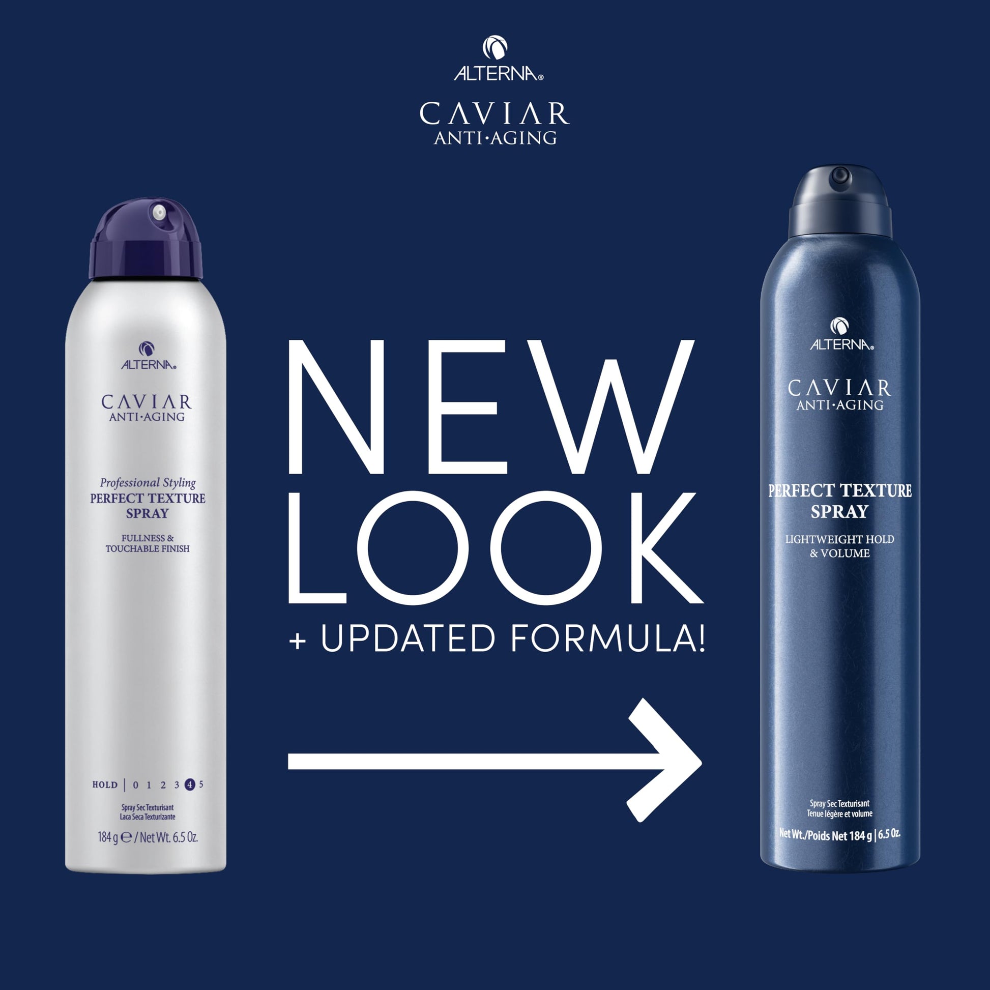 Midnight Blue Alterna Caviar Professional Styling Perfect Texture Spray, 6.5 Ounce (Pack of 1)