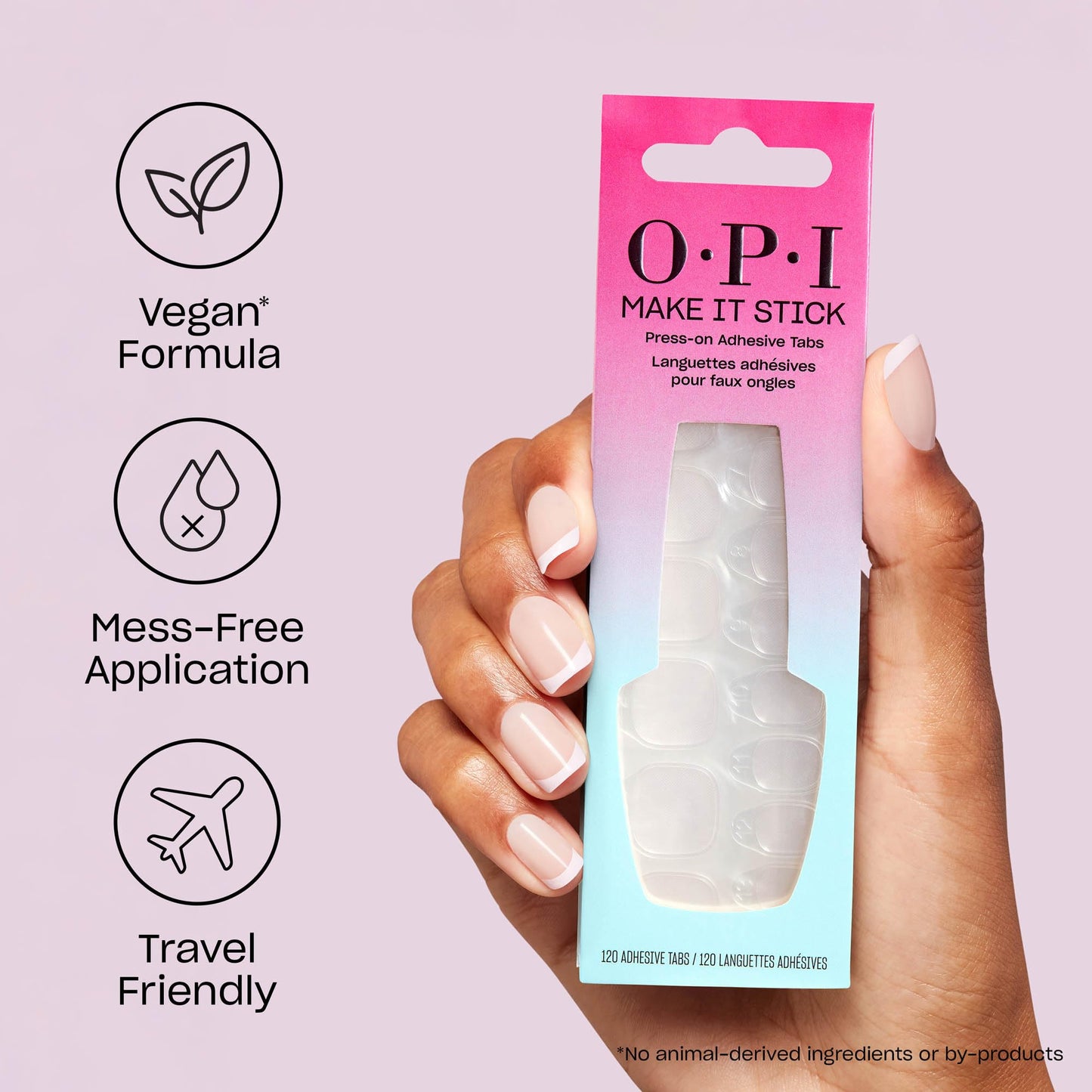 Light Gray OPI Make It Stick Nail Adhesive Press-On Tabs