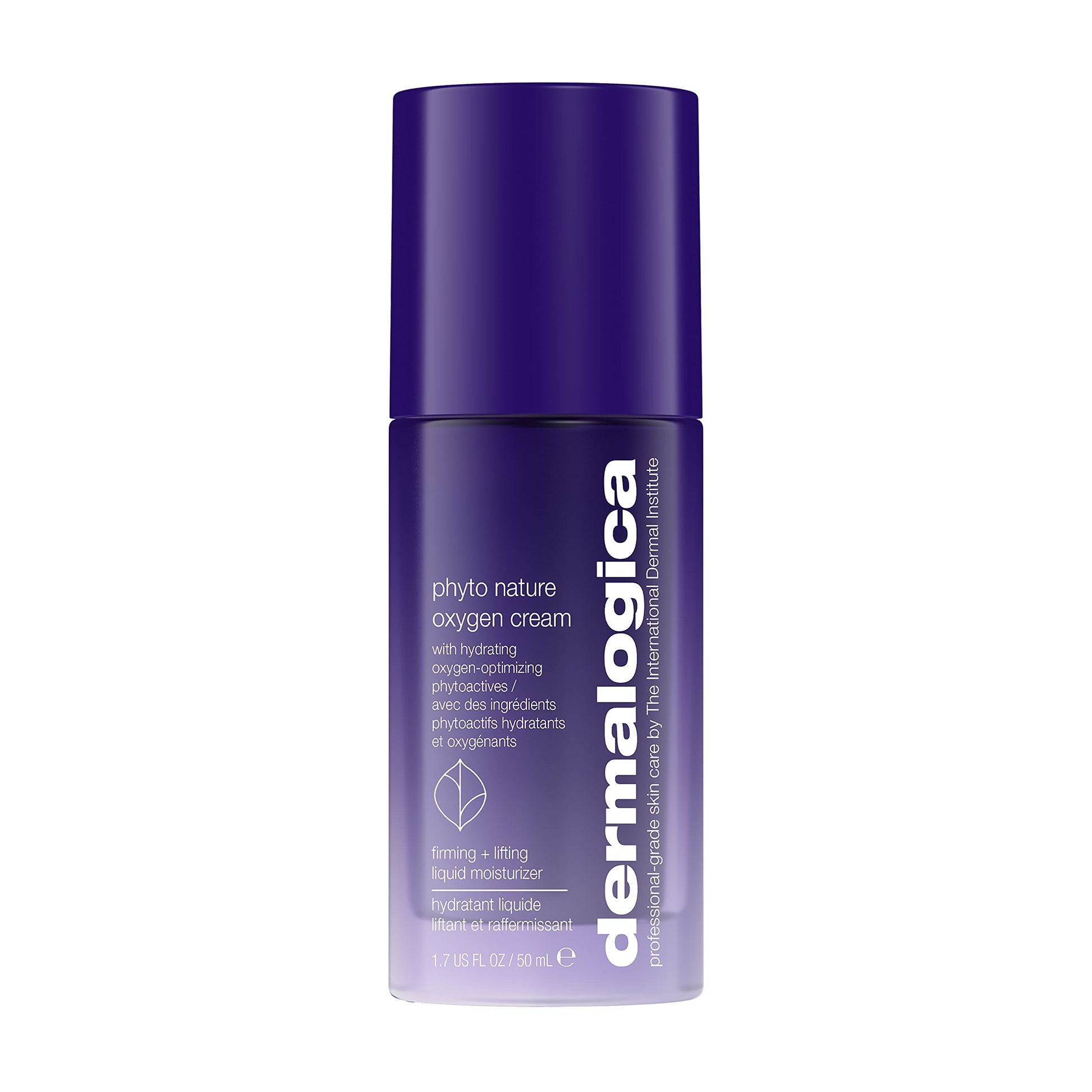 Midnight Blue Dermalogica Phyto Nature Oxygen Cream, Daily Liquid Moisturizer for Face - Firms, Lifts and Revitalizes with Hydrating Oxygen-Optimizing Phytoactives, 1.7 fl oz