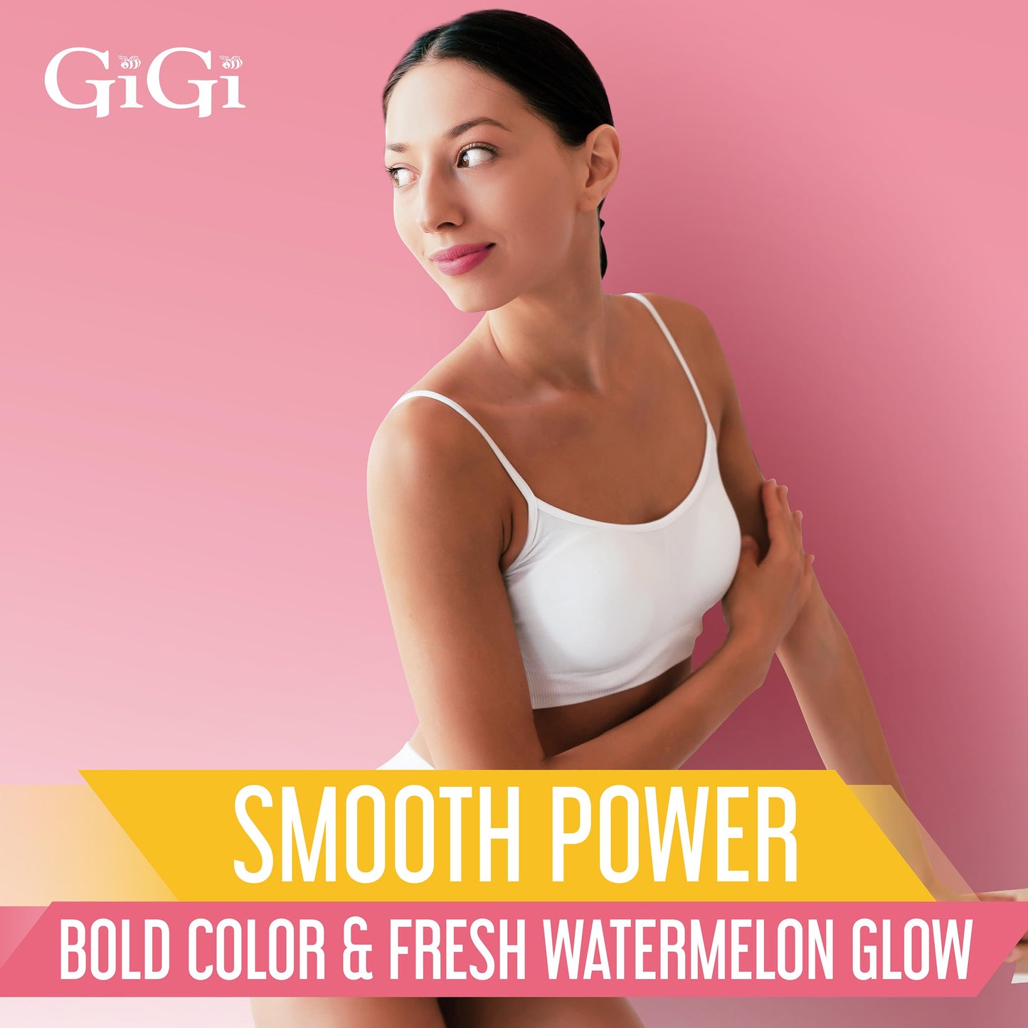 Tan Gigi Neon Soft Wax, Watermelon – Hair Removal Wax for Sensitive Skin & Body, Salon & At-Home Waxing for Women, 14 Oz