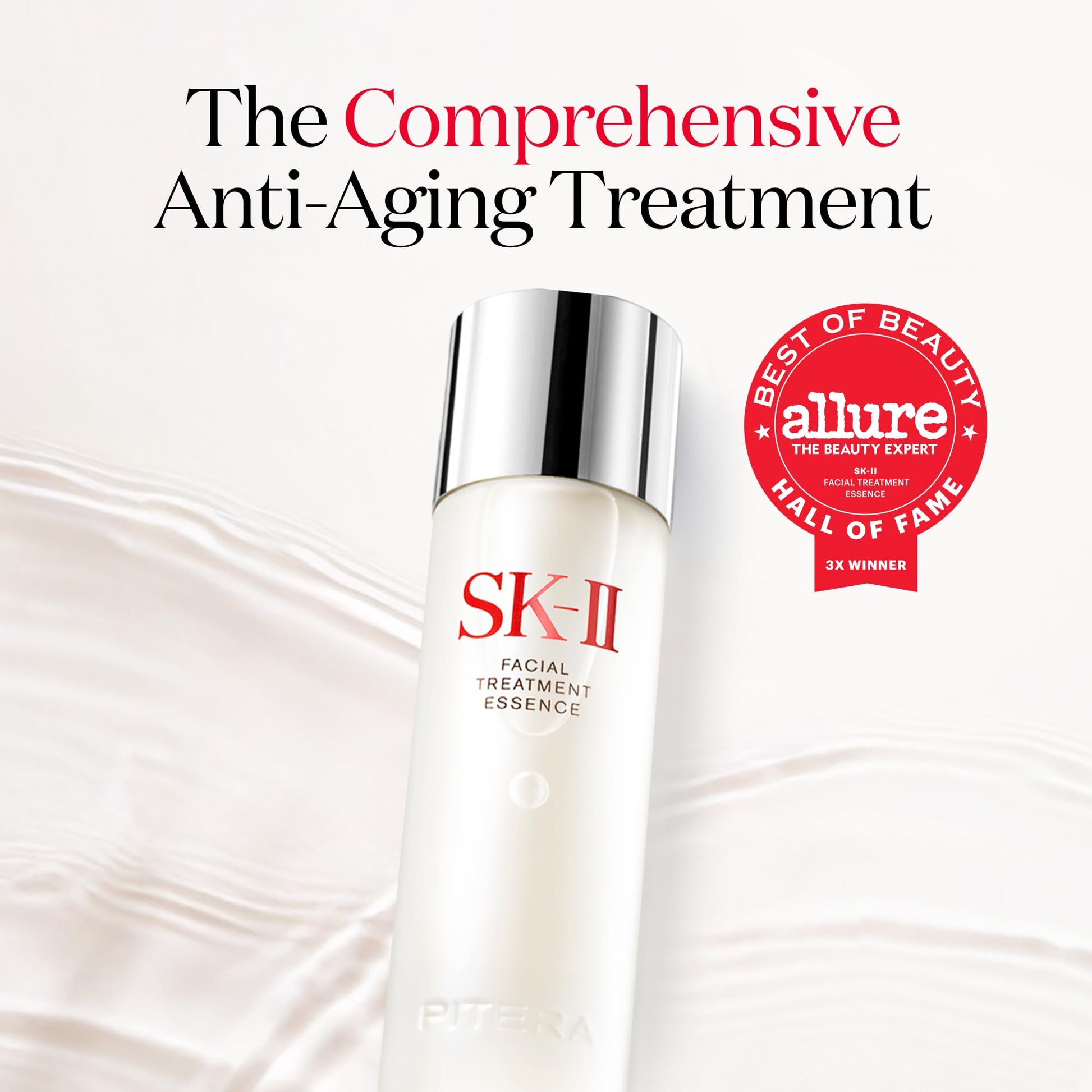 White Smoke SK-II Facial Treatment Essence - Anti-Aging Essence Skincare to Help Reduce the Appearance of Fine Lines & Wrinkles - Visibly Refines Texture & Improves Firmness & Dark Spots (2.5 oz)