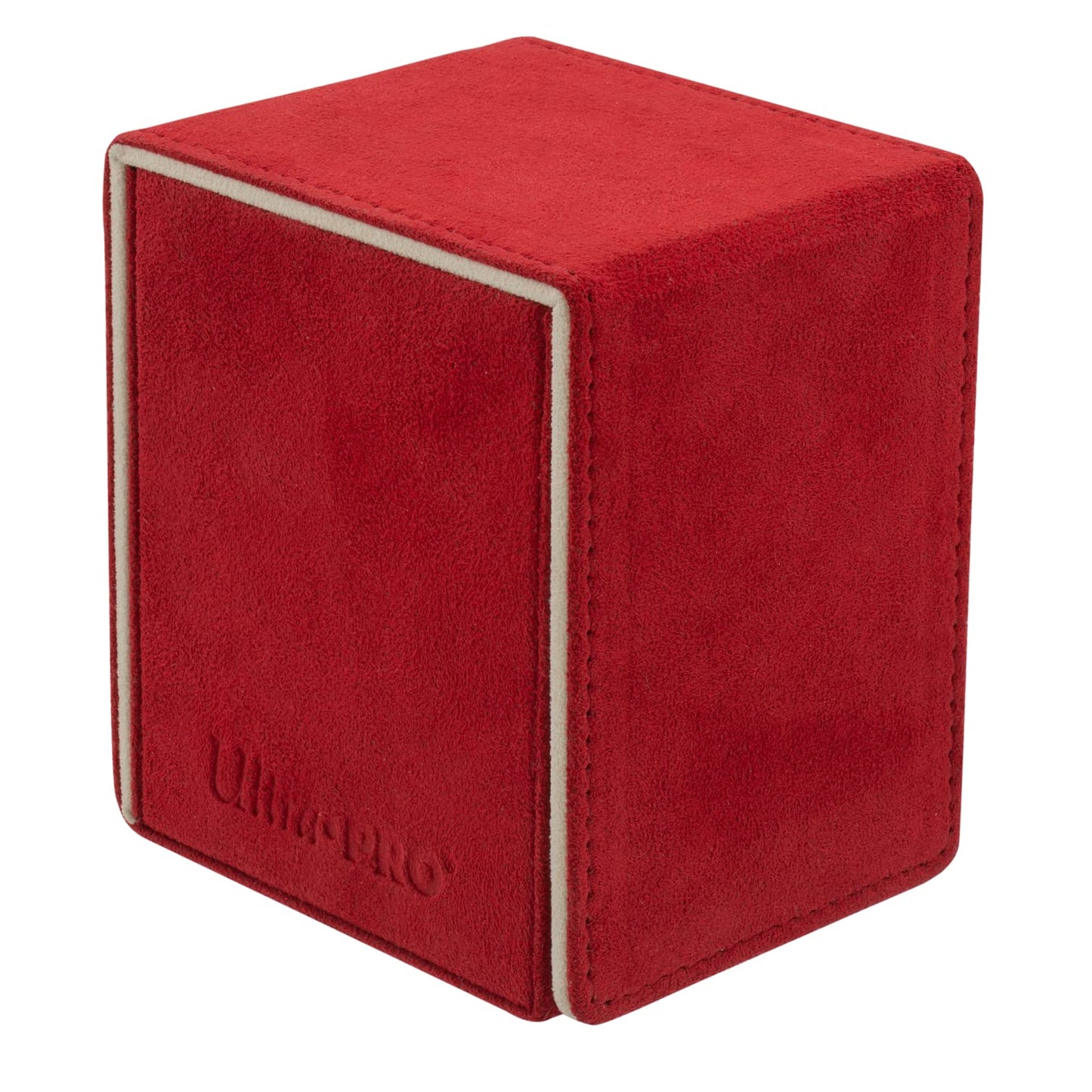 Brown Ultra Pro - Vivid Alcove Flip Deck Box (Red) - Protect and Store up to 100 Double Sleeves Standard Size Cards, Perfect for Sports Cards, Gaming Cards & Collectible Trading Cards