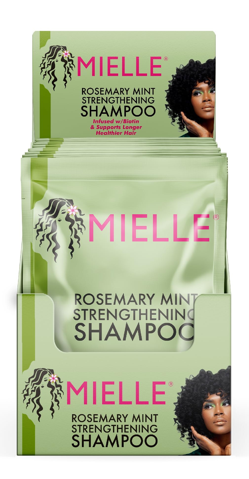 Gray Mielle Rosemary Mint Strengthening Shampoo w/Biotin 1.75 Fl Oz (Pack of 3)