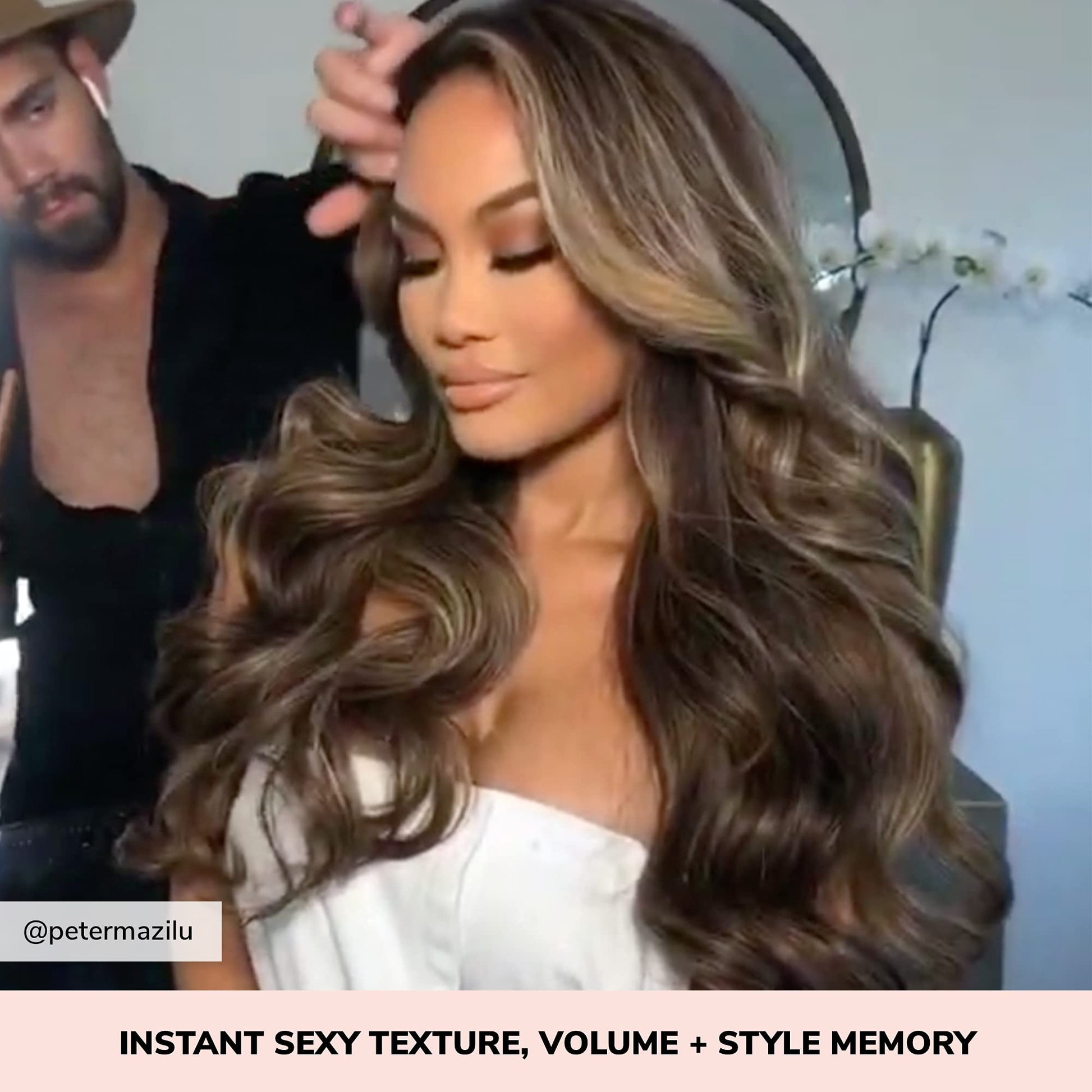 Black COLOR WOW STYLE ON STEROIDS Texturizing Spray – Achieve Instant Sexy Volume and Texture, Non-Sticky & Moisturizing