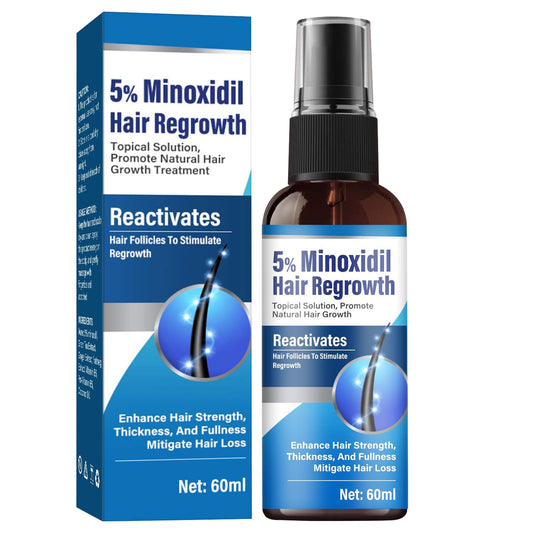 White Smoke Minoxidil for Men and Women, 5% Hair Growth Serum for Thinning Scalp, Non-Greasy Topical Spray for Thicker, Fuller-Looking Hair