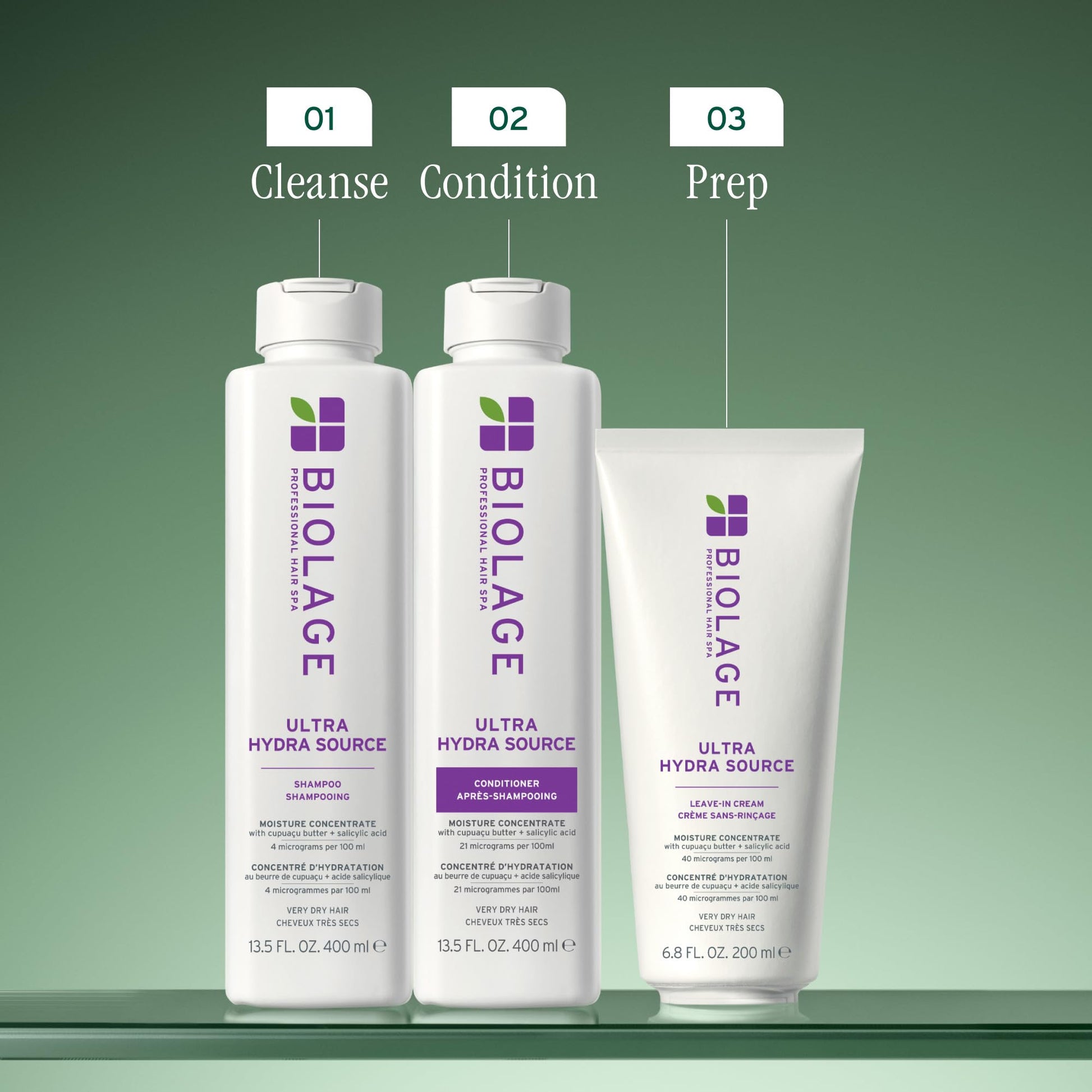 Dim Gray Biolage Ultra Hydra Source Leave-In Cream - Moisturizes & Controls Frizz, For Very Dry, Thick, Hair, Infused with Micro-dosed with Cupuaçu Butter & Salicylic Acid