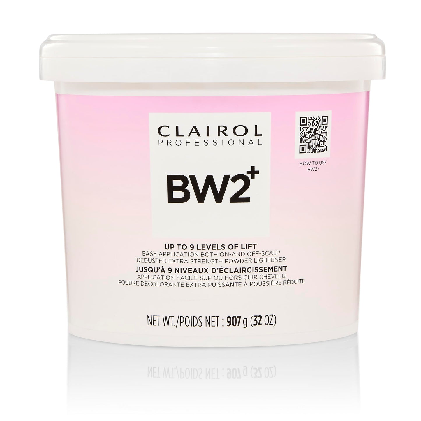 Lavender Clairol Professional BW2+ Dedusted Extra Strength Powder Lightener for Hair Highlights, 32 oz.