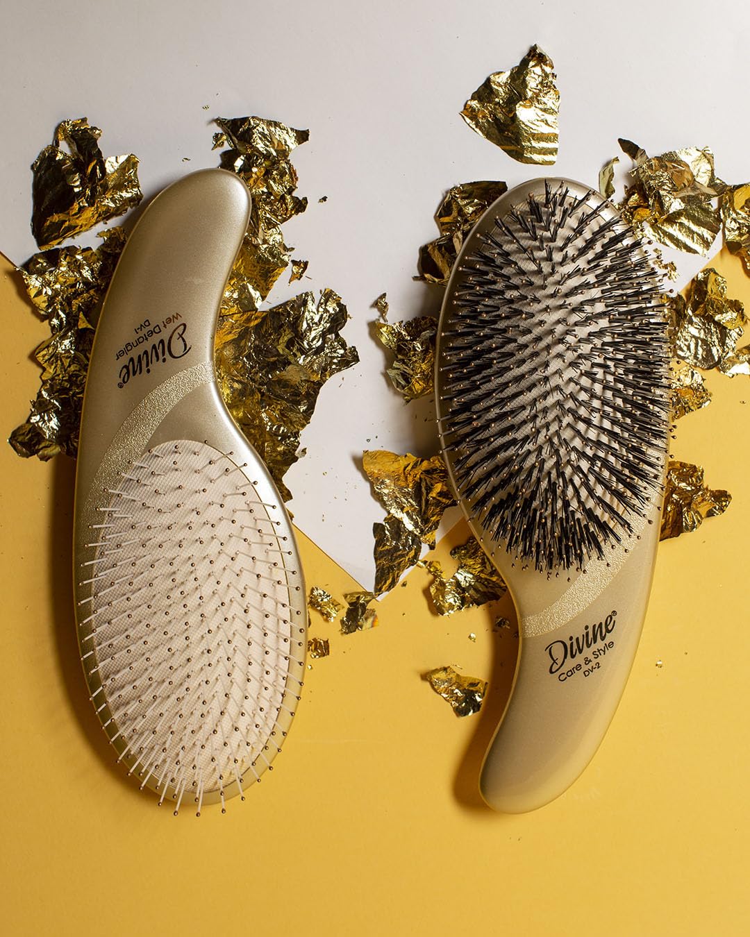 Sandy Brown Olivia Garden Divine Paddle Brush for Women and Men - Professional Hair Brush for Thick and Fine Hair - Ideal for Straight, Wavy, and Curly Hair - Ergonomic Design