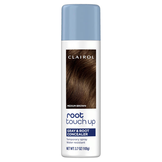 White Smoke Clairol Root Touch-Up Temporary Hair Coloring Spray, Medium Brown Hair Color | Instant Natural-Looking Gray Root Coverage | Ammonia Free | Lightweight Formula | Pack of 1