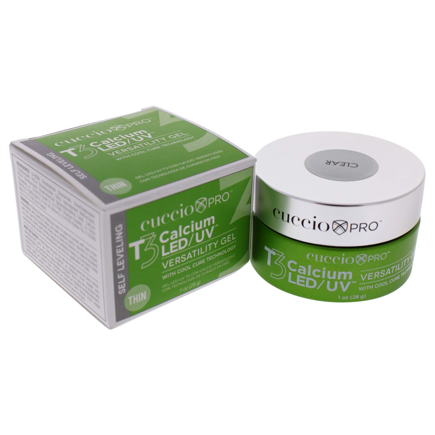 White Smoke Cuccio Pro T3 LED/UV Cool Cure Versatility Gel - Self-Levelling Gel With Calcium - Incredibly Flexible - Strong Adhesion - High Shine Finish - Fast Application - Clear - 1 Oz Nail Gel