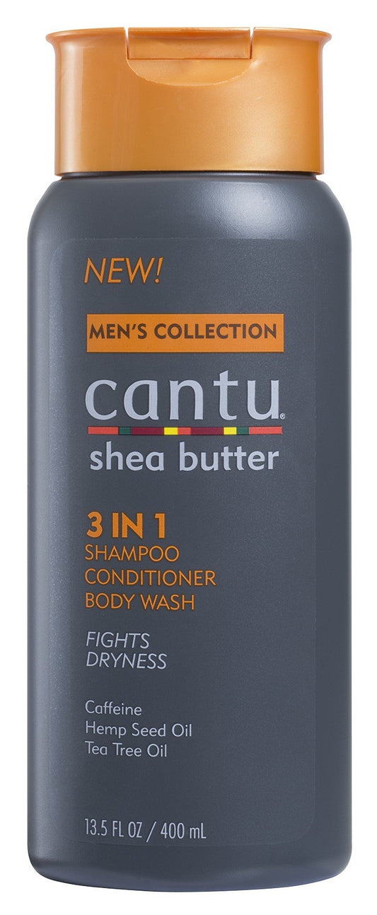 Dark Slate Gray Cantu Mens 2-In-1 Hair & Body Wash 13.5 Ounce (400ml) (Pack of 6)