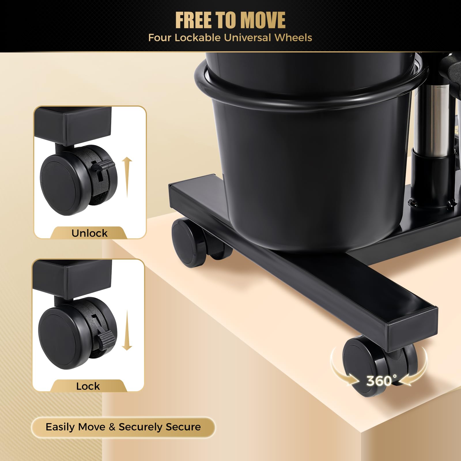 Black Portable Shampoo Basin with Pump and Wheels, Adjustable Height Salon Shampoo Bowl for Wheelchair Hair Wash, Mobile Hair Washing Station for Home Salon, Elderly & Bedridden Patient Care